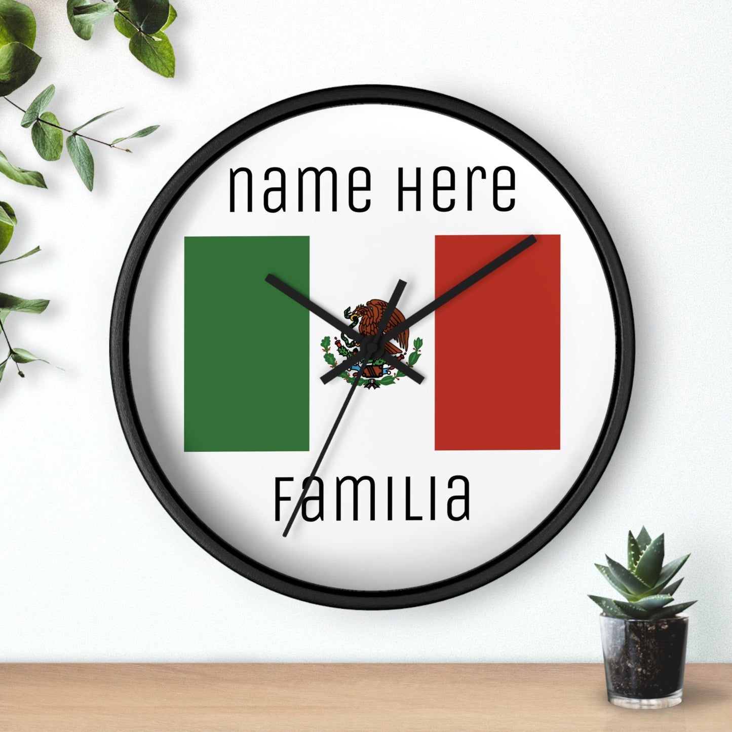 Personalize Your Mexico Wall Clock