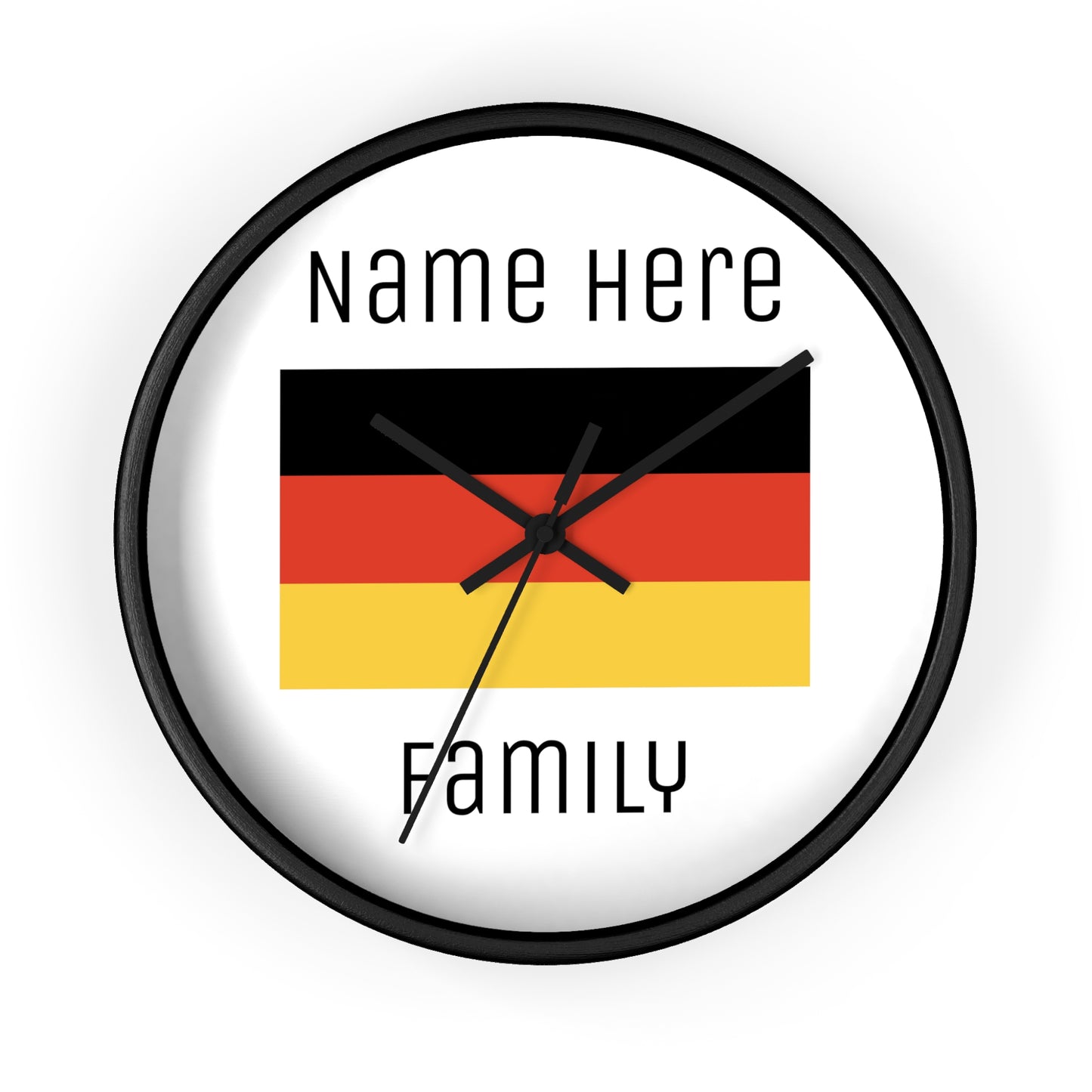 Personalize Your Germany Wall Clock with Your Name