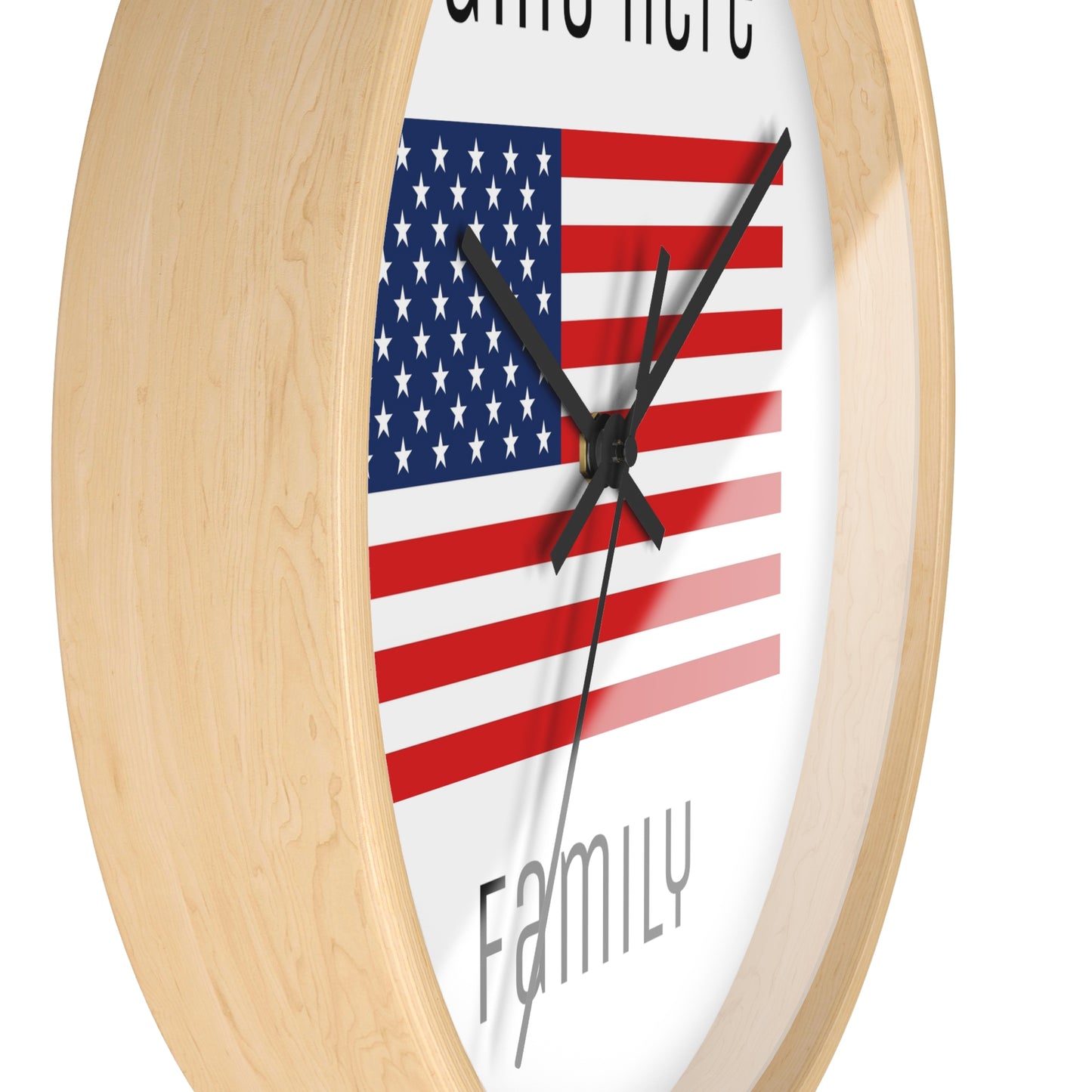 Personalize Your USA Wall Clock