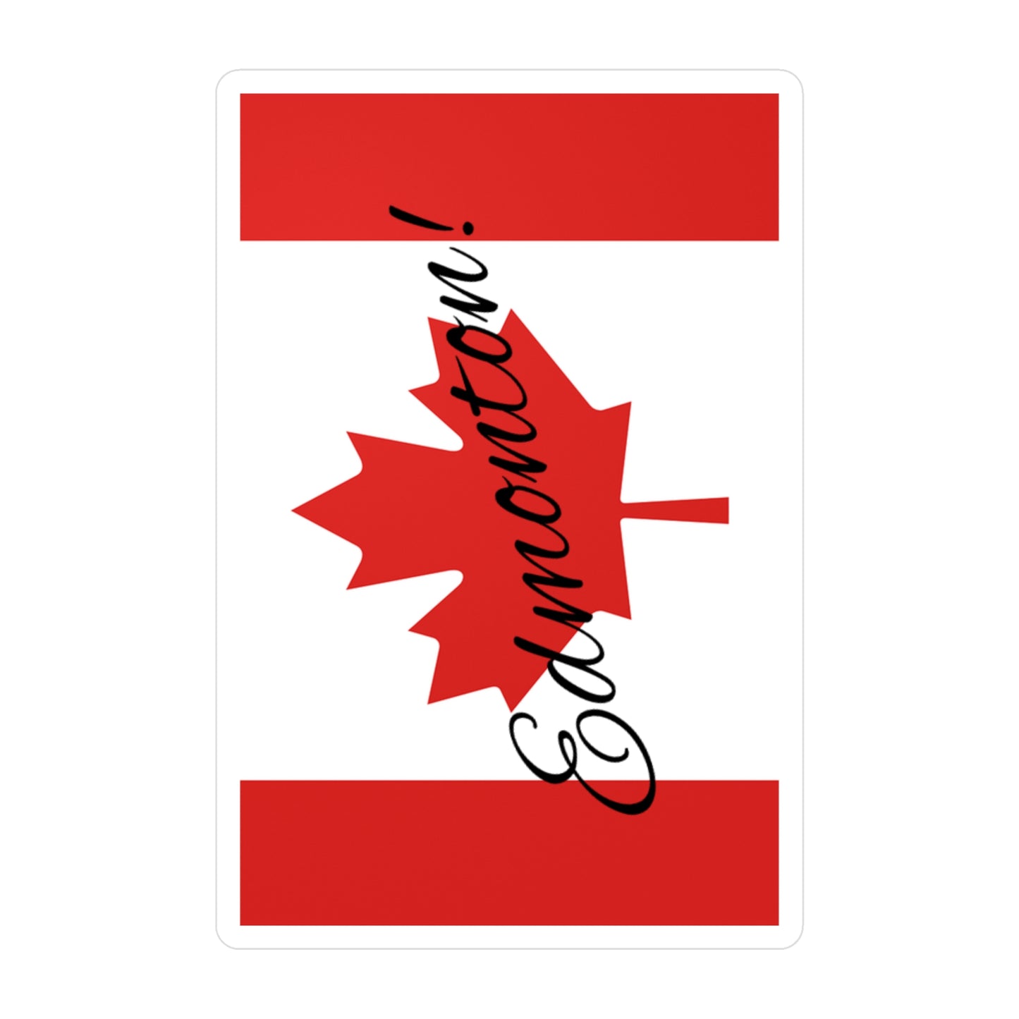Edmonton! Canada Flag Kiss-Cut Vinyl Decals