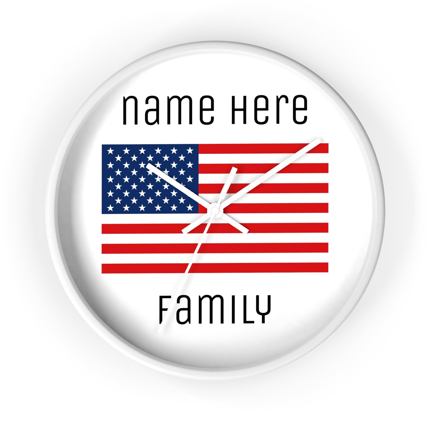 Personalize Your USA Wall Clock