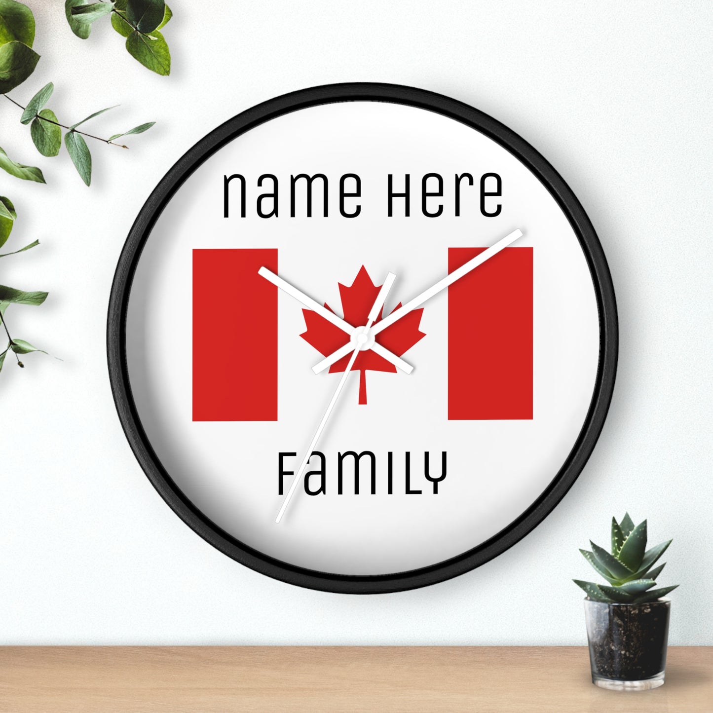 Personalize Your Canada Wall Clock