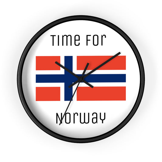 It's Time For Norway Wall Clock