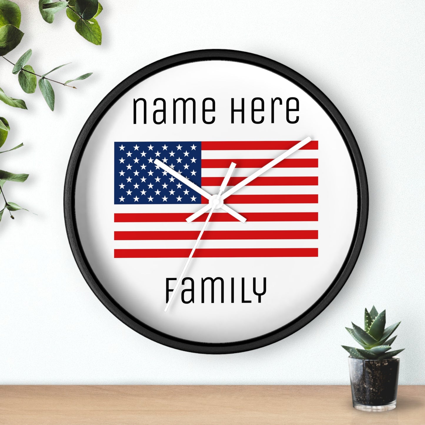 Personalize Your USA Wall Clock