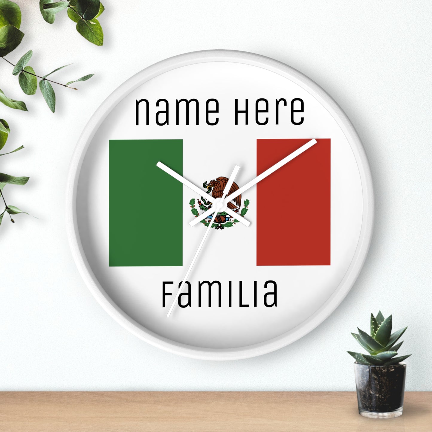 Personalize Your Mexico Wall Clock