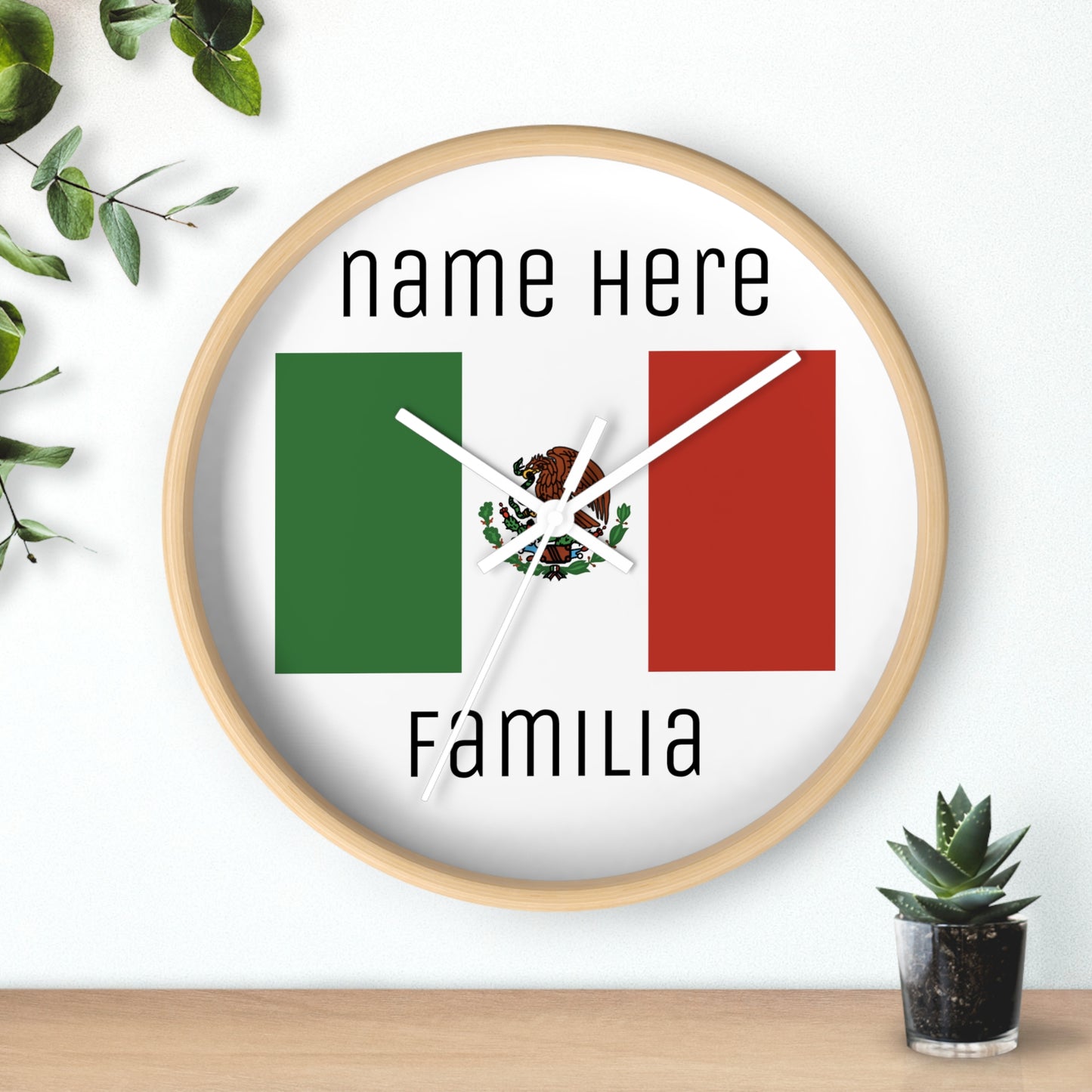 Personalize Your Mexico Wall Clock
