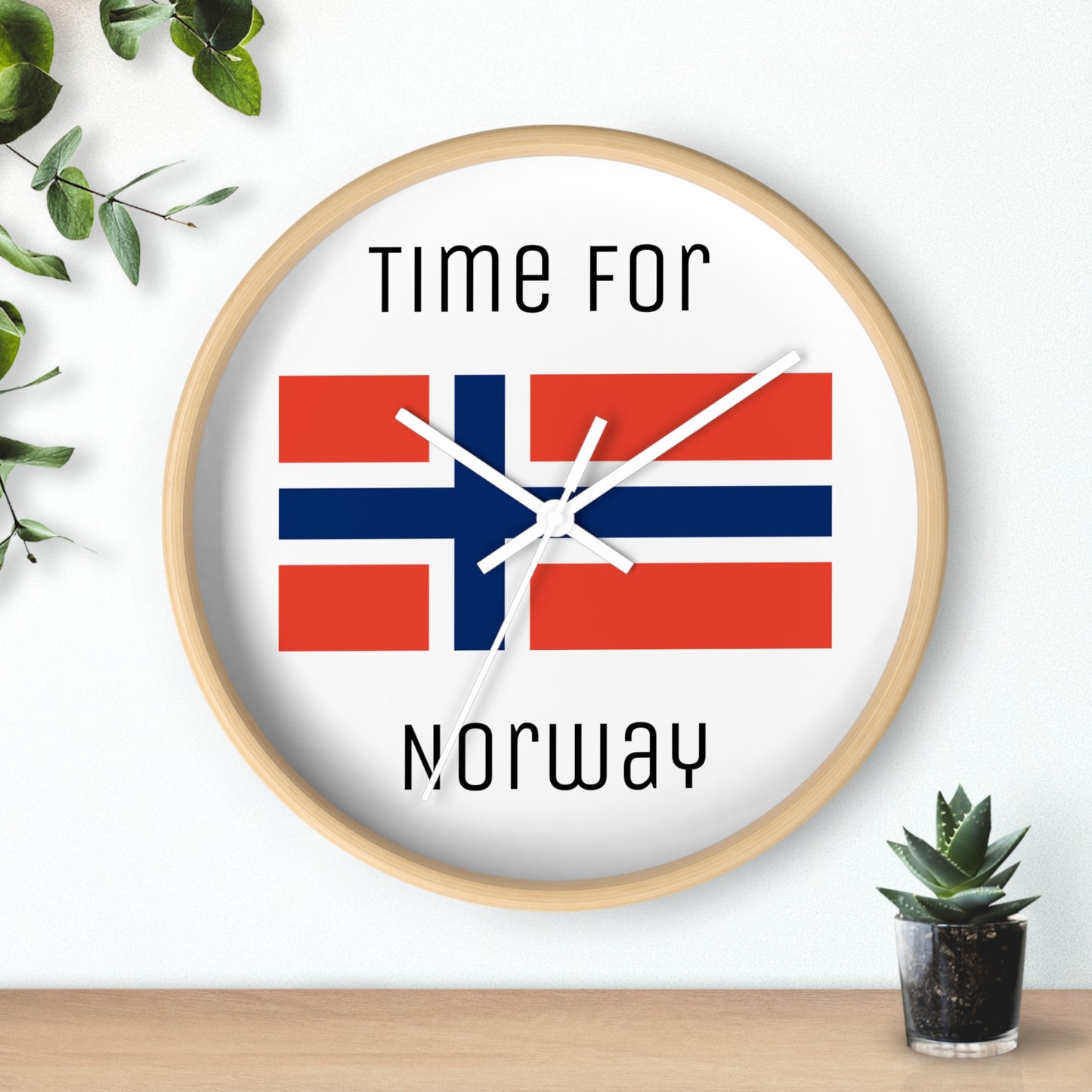 It's Time For Norway Wall Clock