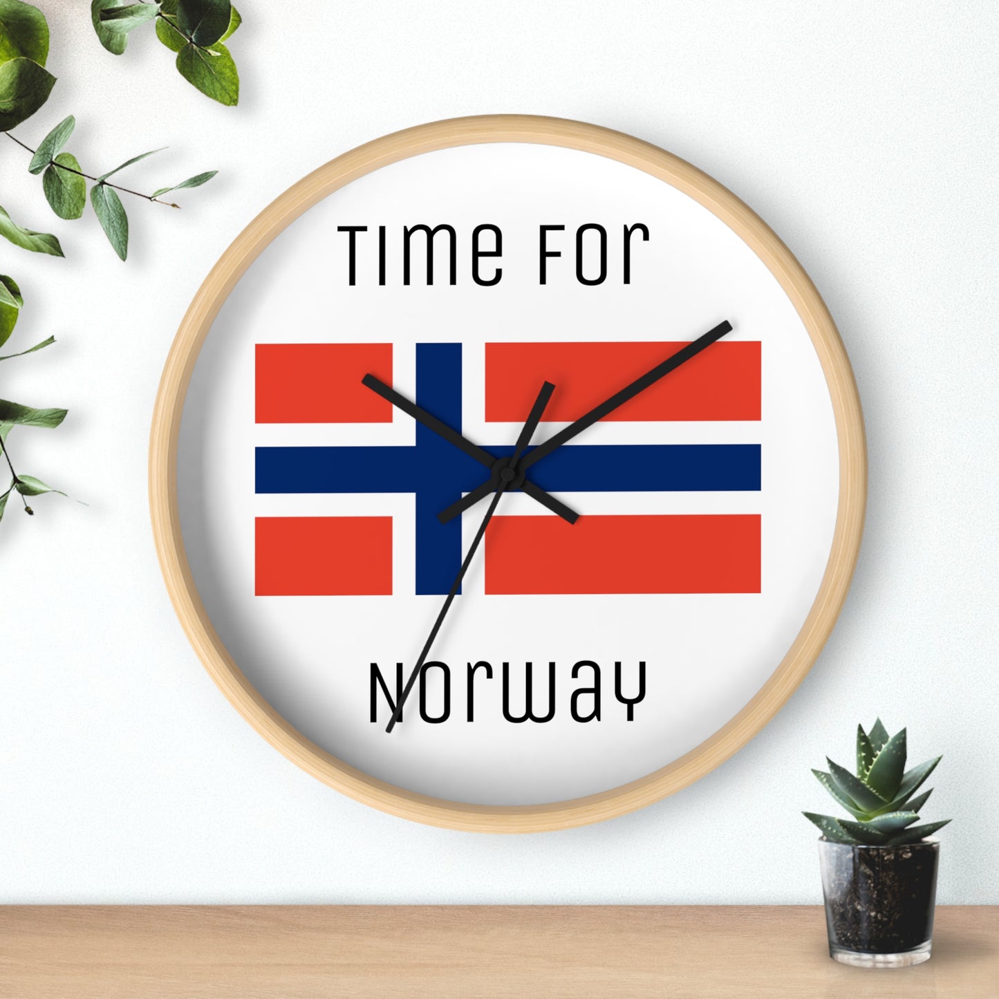 It's Time For Norway Wall Clock