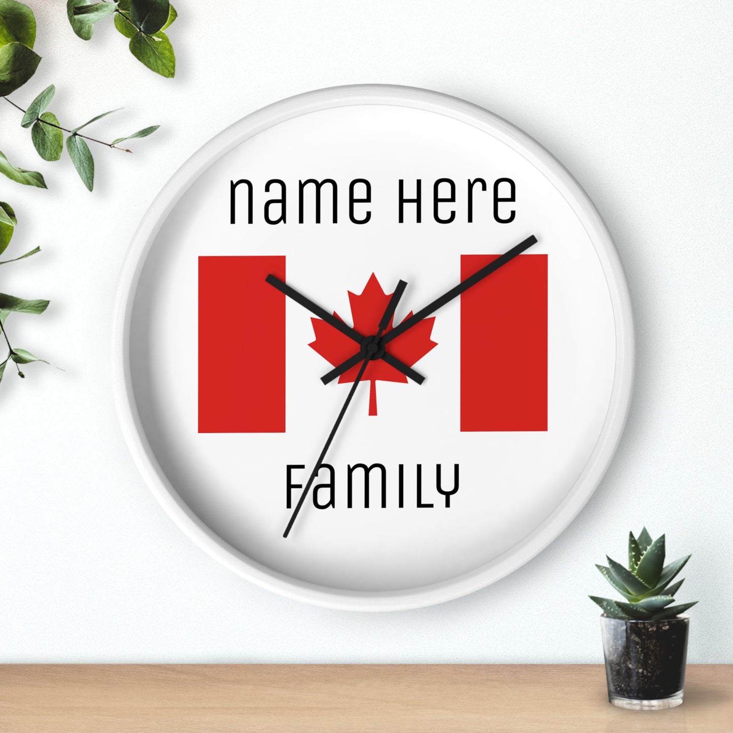 Personalize Your Canada Wall Clock