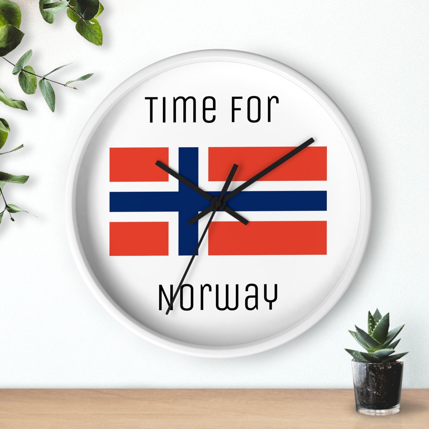 It's Time For Norway Wall Clock