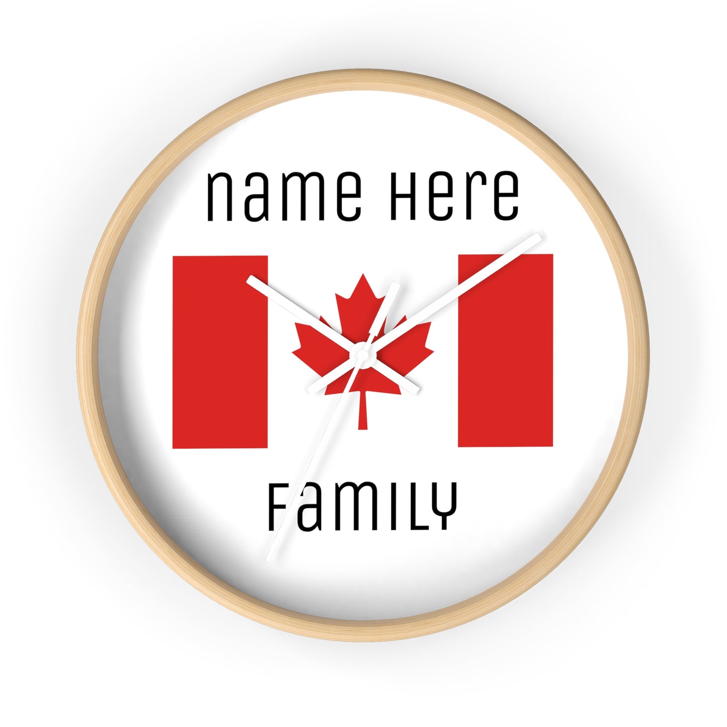 Personalize Your Canada Wall Clock