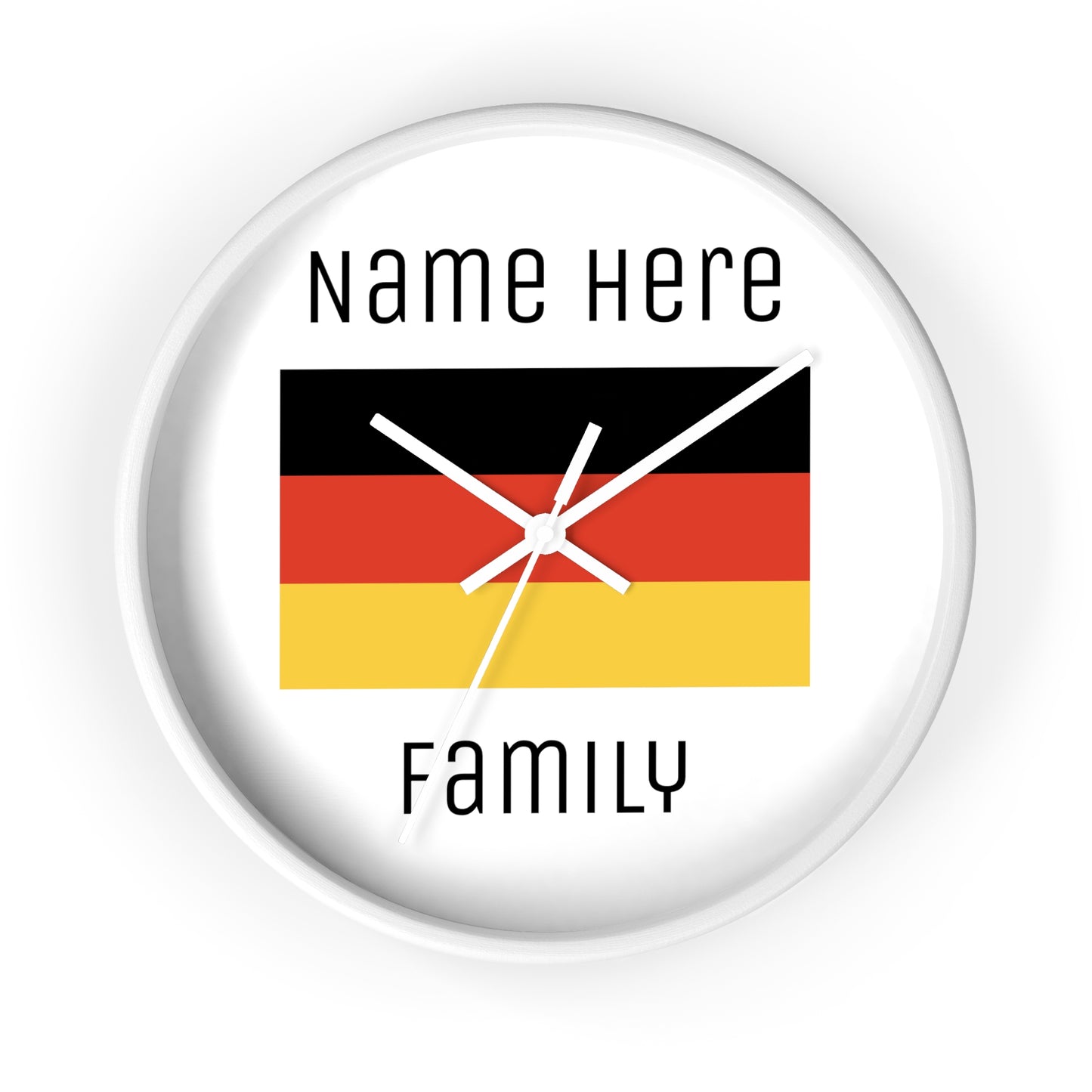 Personalize Your Germany Wall Clock with Your Name