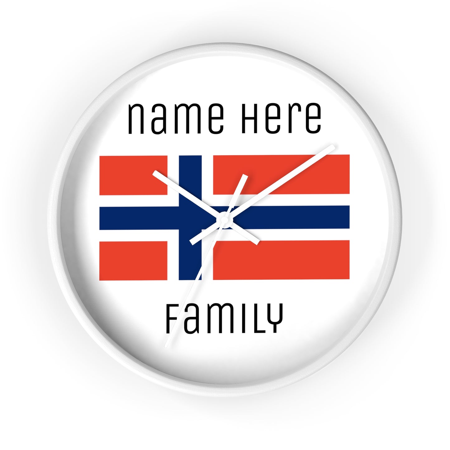 Personalize Your Norway Wall Clock