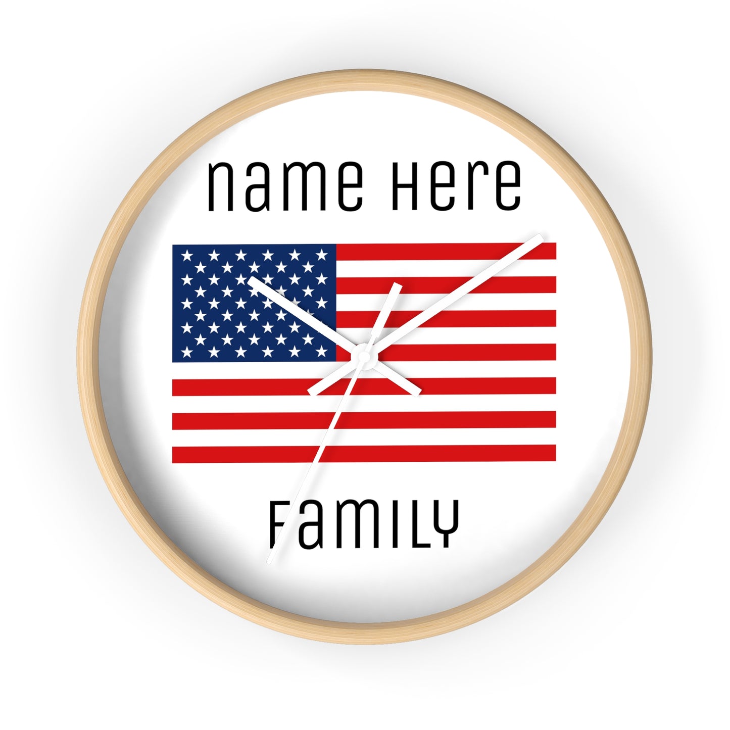 Personalize Your USA Wall Clock