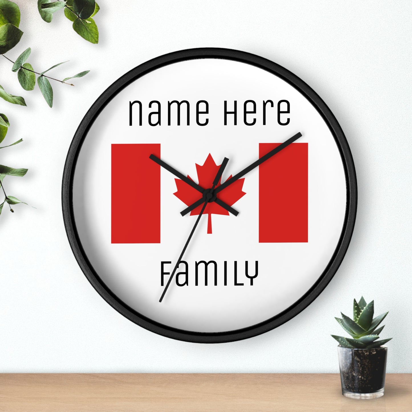 Personalize Your Canada Wall Clock