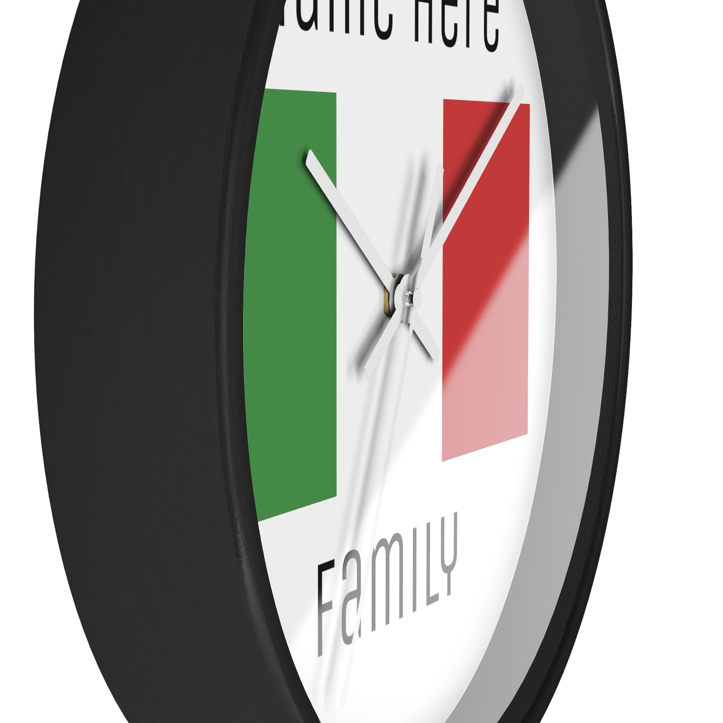 Personalize Your Italy Wall Clock with Your Family Name