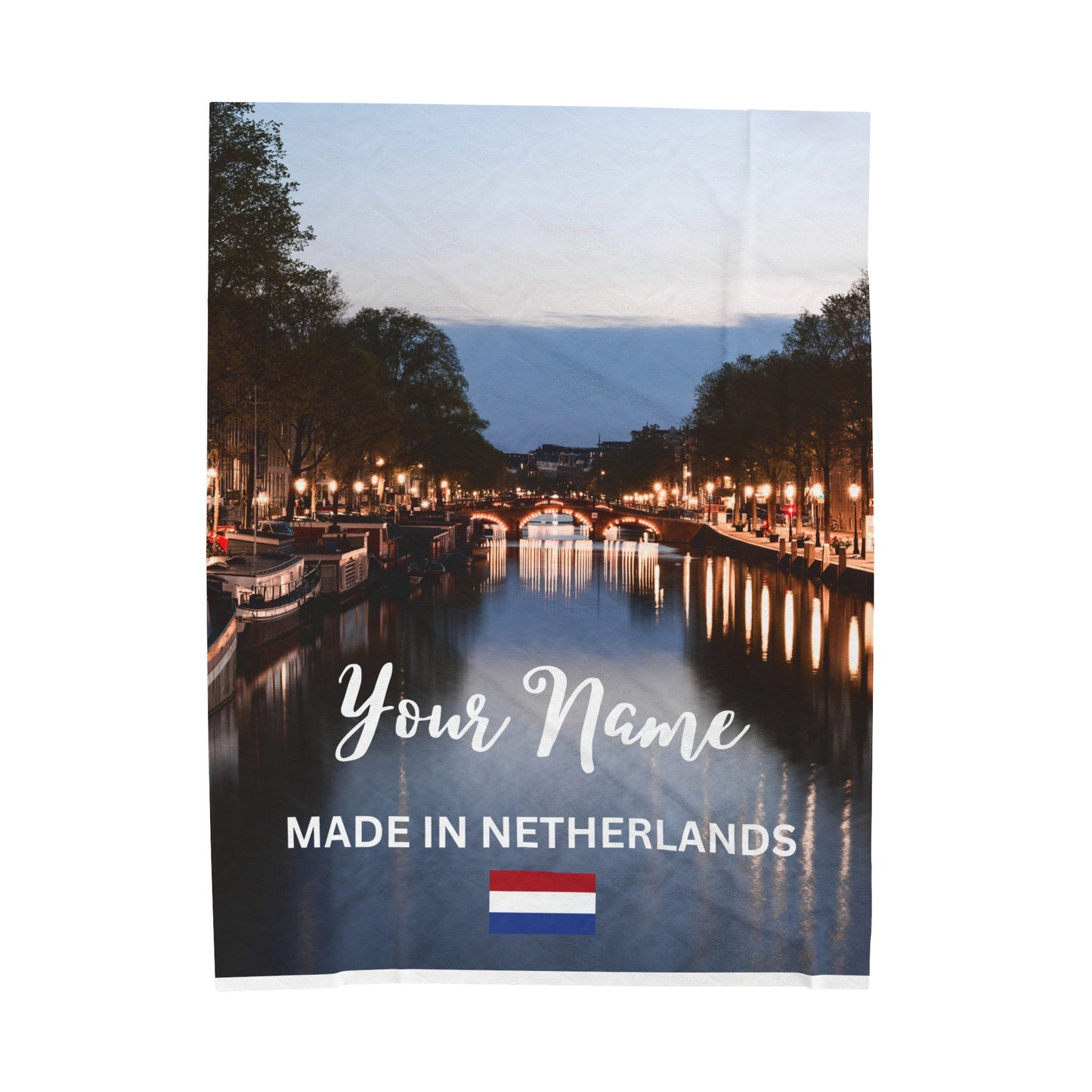 Personalized European Country Scenery Plush Blanket - European Countries - 5 Variants