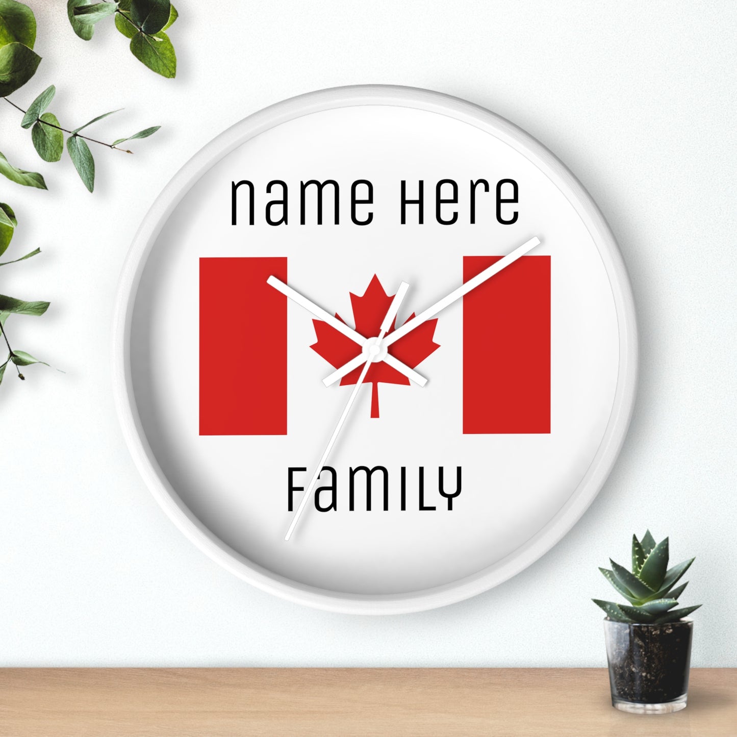 Personalize Your Canada Wall Clock