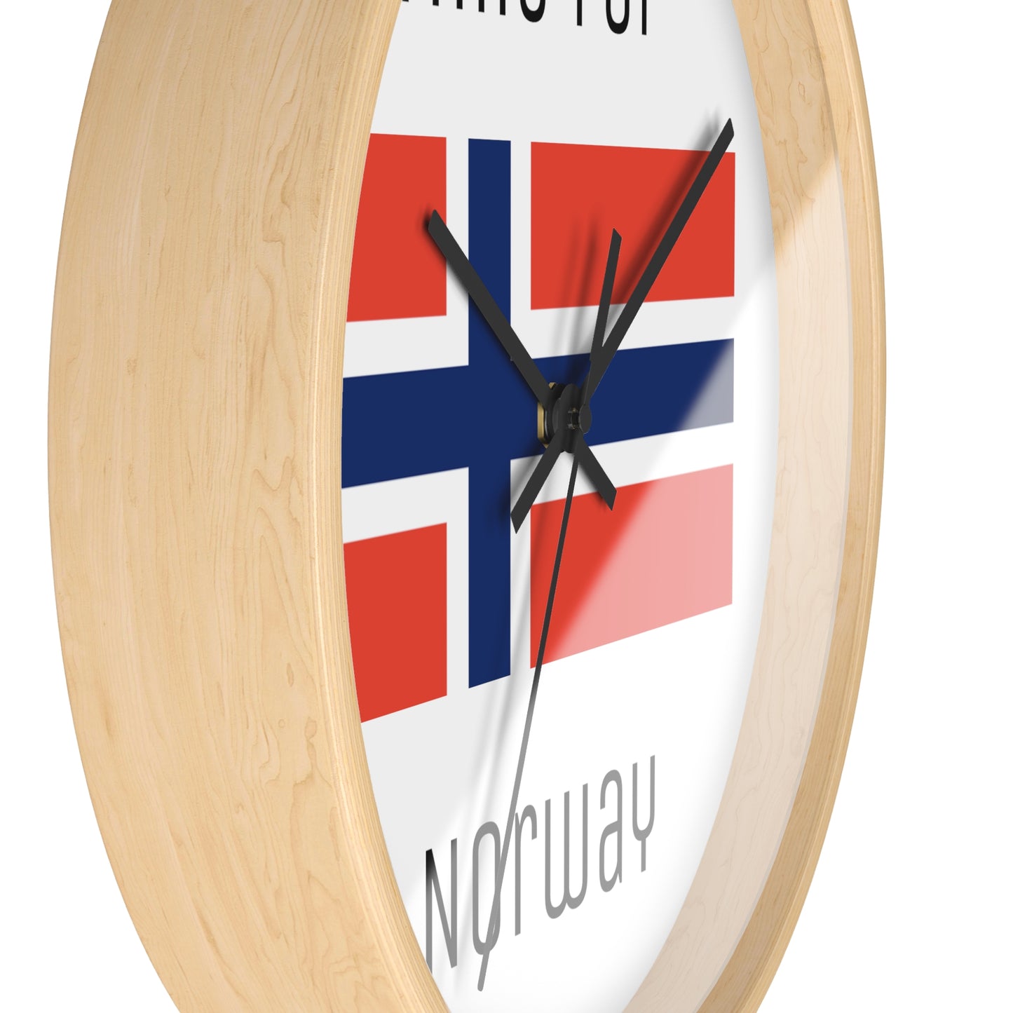It's Time For Norway Wall Clock