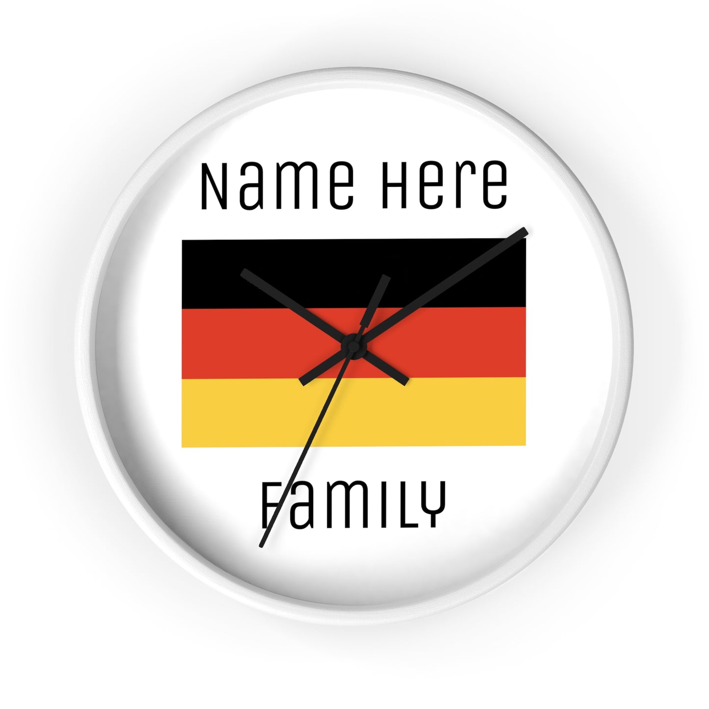 Personalize Your Germany Wall Clock with Your Name