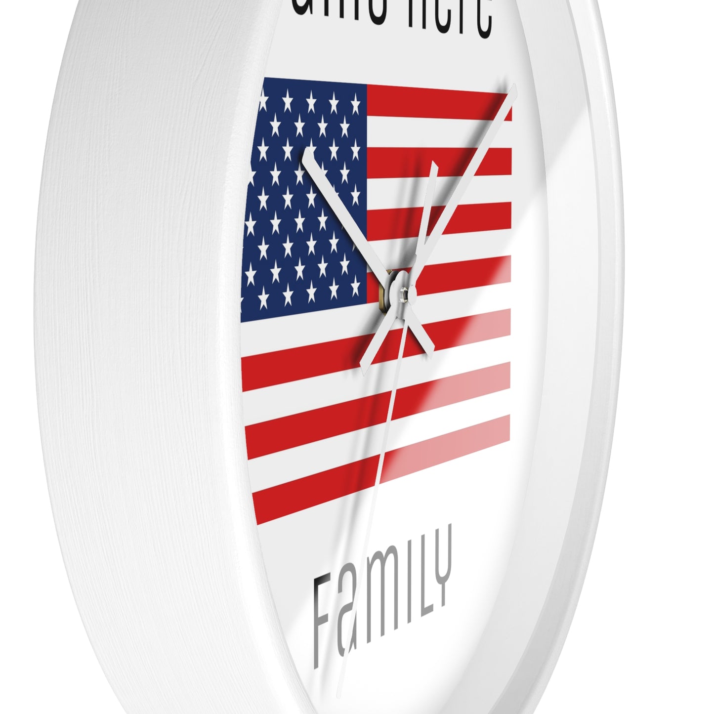 Personalize Your USA Wall Clock