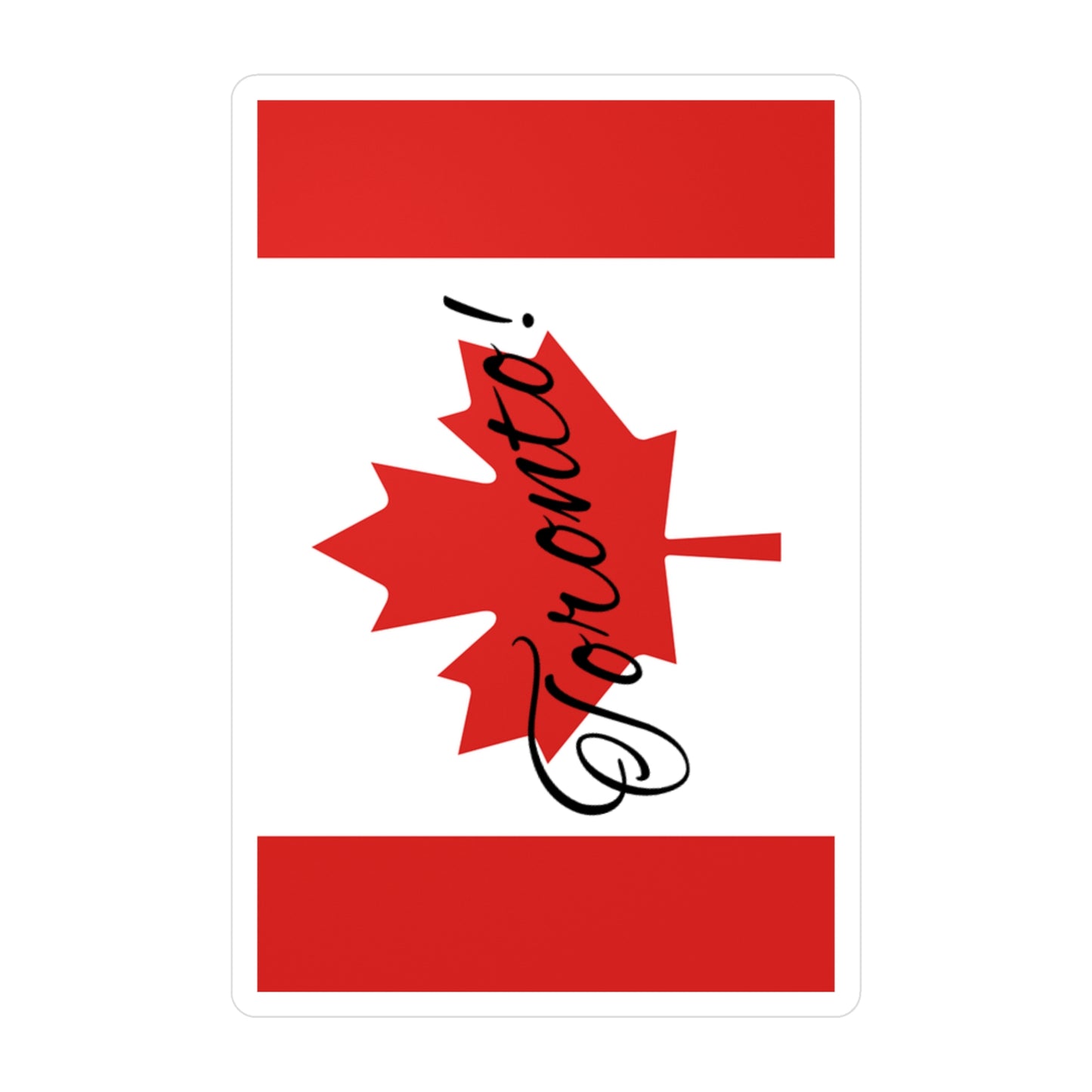 Toronto! Canada Flag Kiss-Cut Vinyl Decals