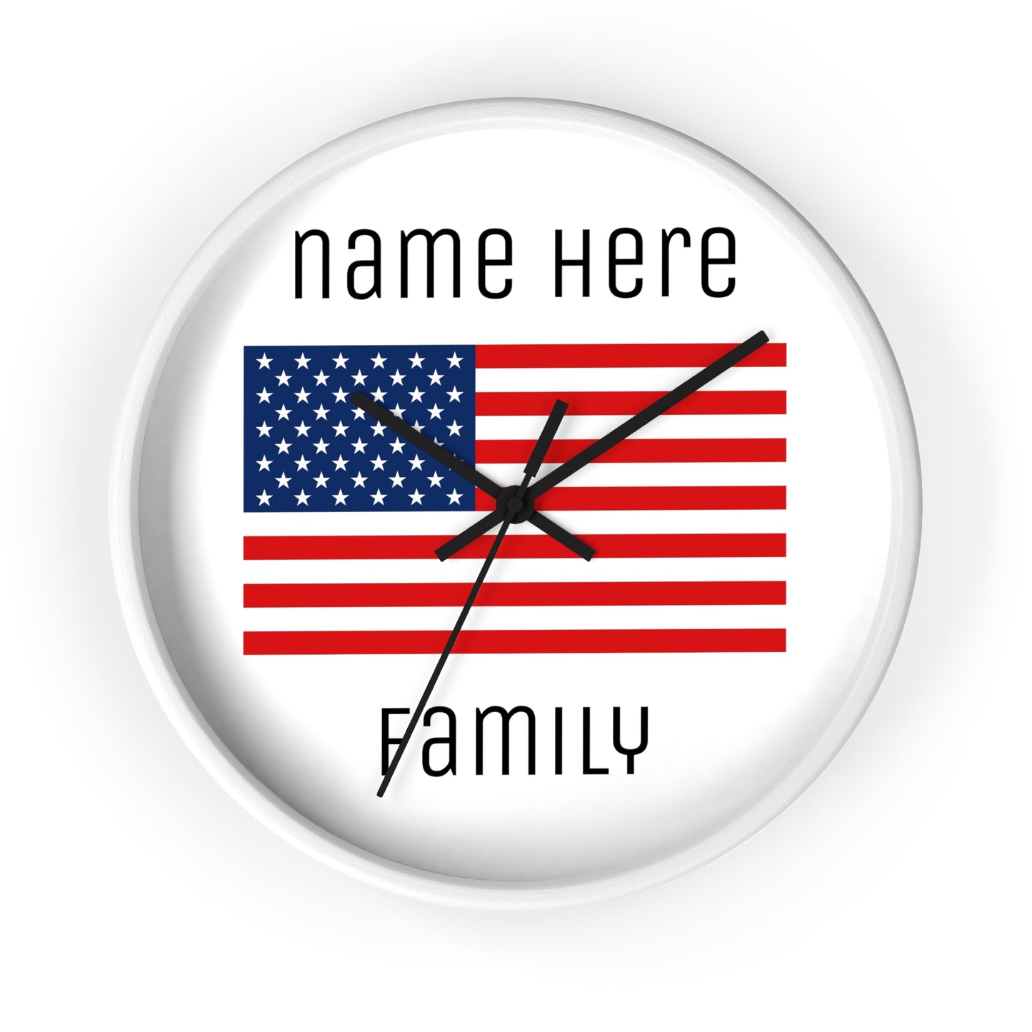 Personalize Your USA Wall Clock