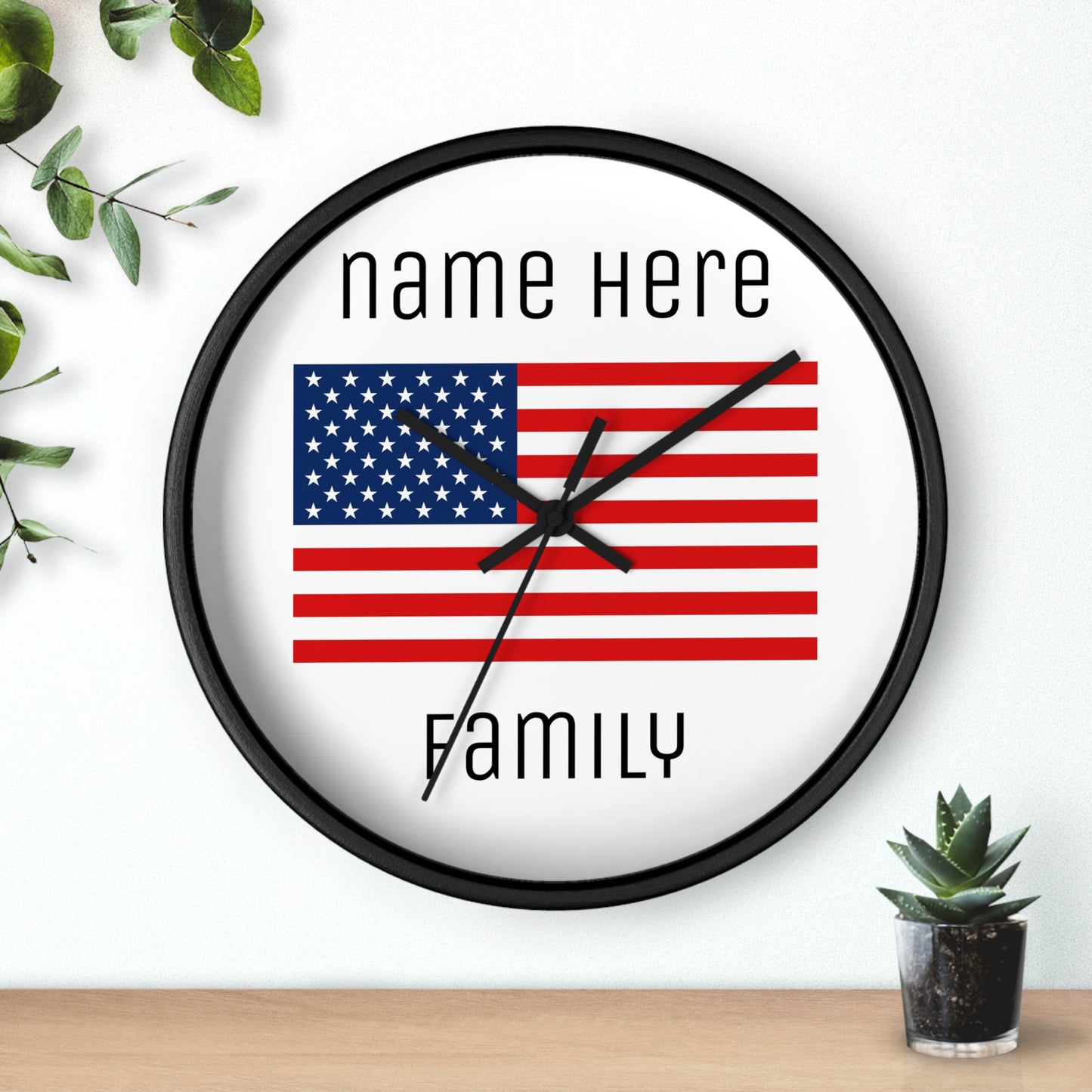 Personalize Your USA Wall Clock