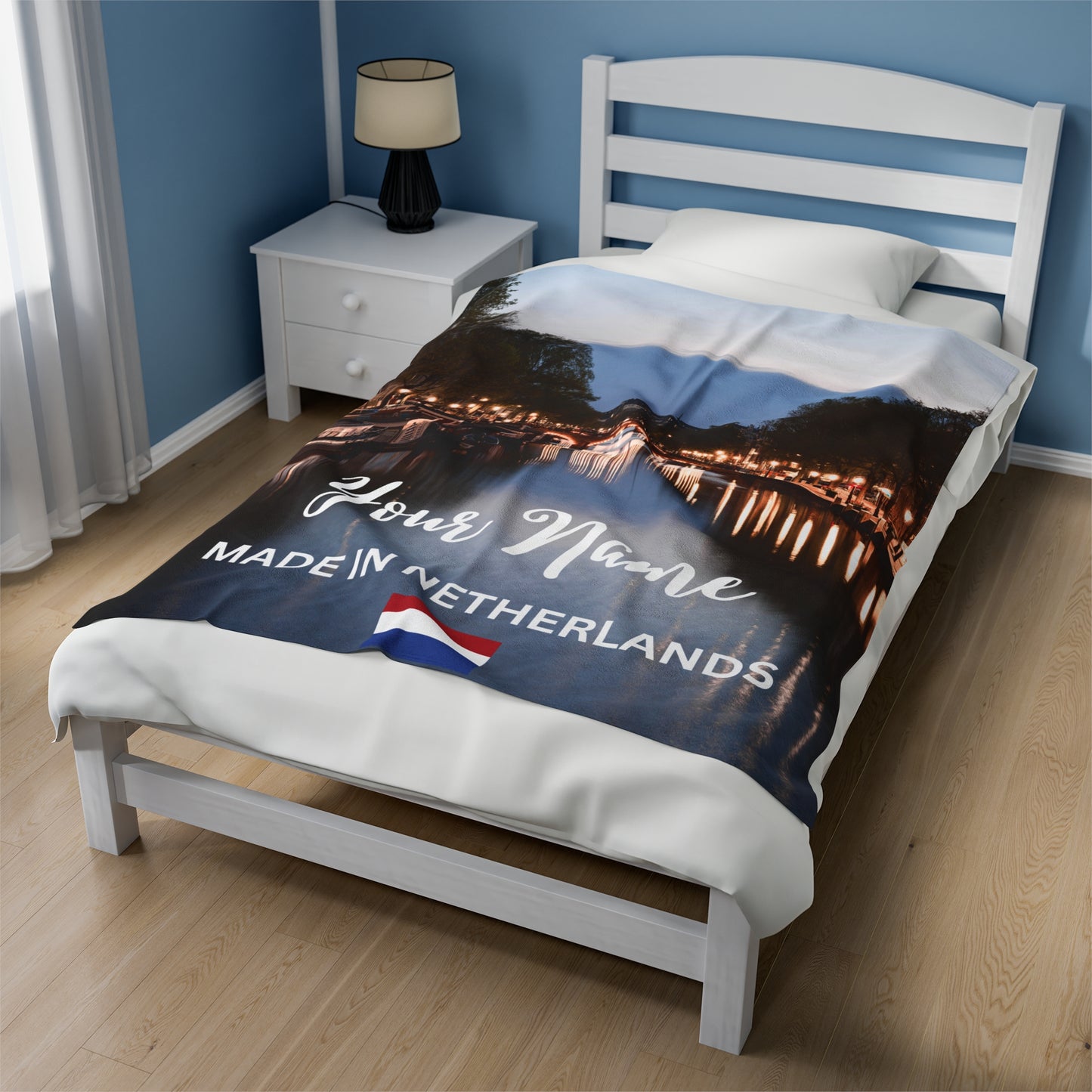 Personalized European Country Scenery Plush Blanket - European Countries - 5 Variants