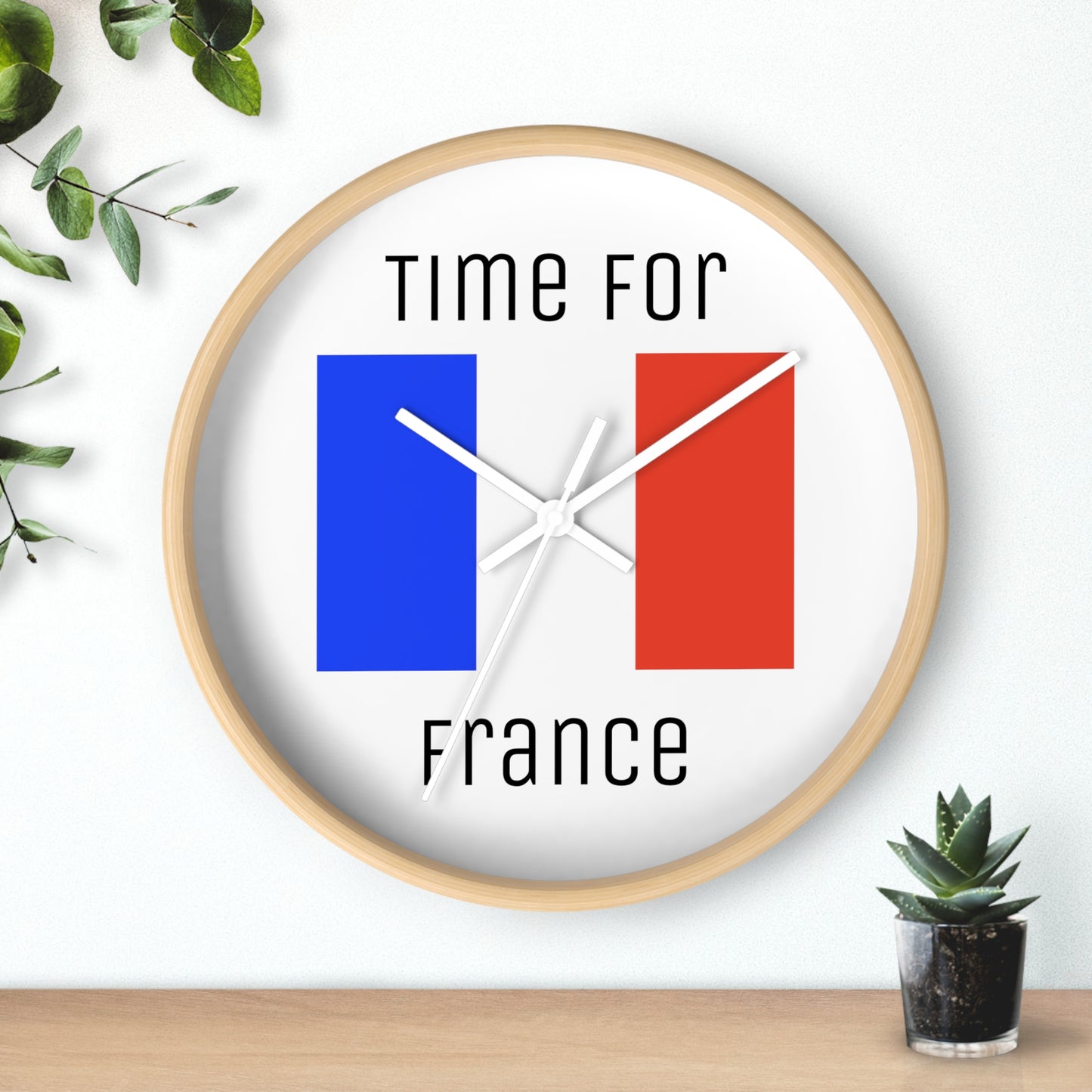 It's Time For France Wall Clock