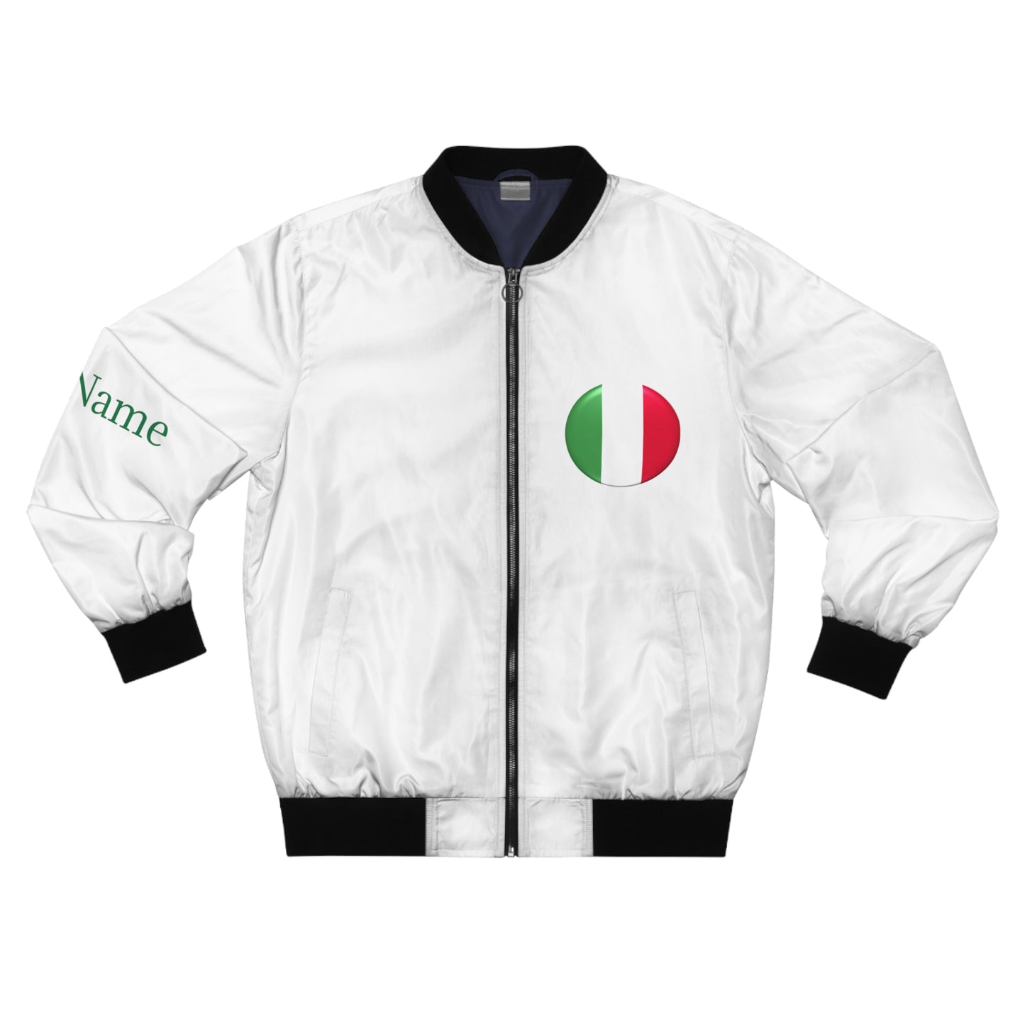 Personalized Italy Men's Bomber Jacket, Italy Flag Jacket, Your Name