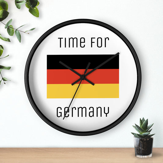 It's Time For Germany Wall Clock