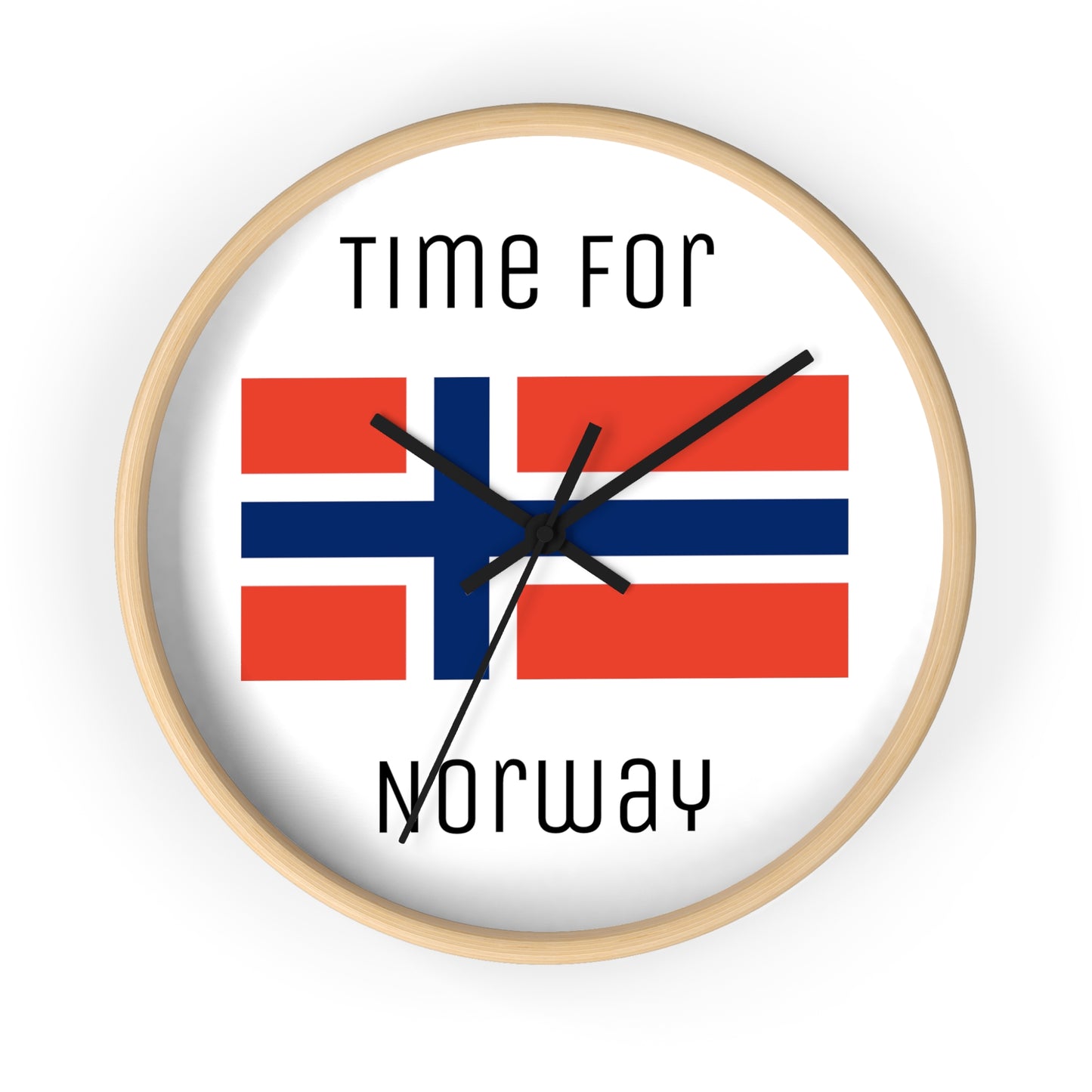 It's Time For Norway Wall Clock