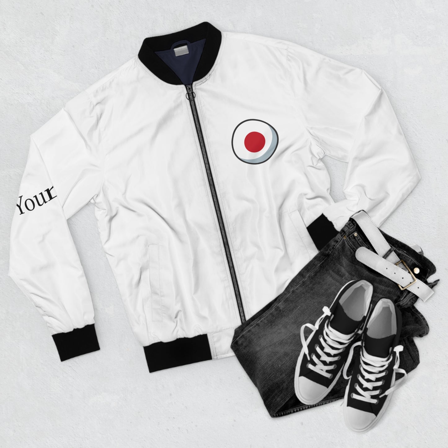 Personalized Japan Men's Bomber Jacket, Japan Flag Jacket, Your Name