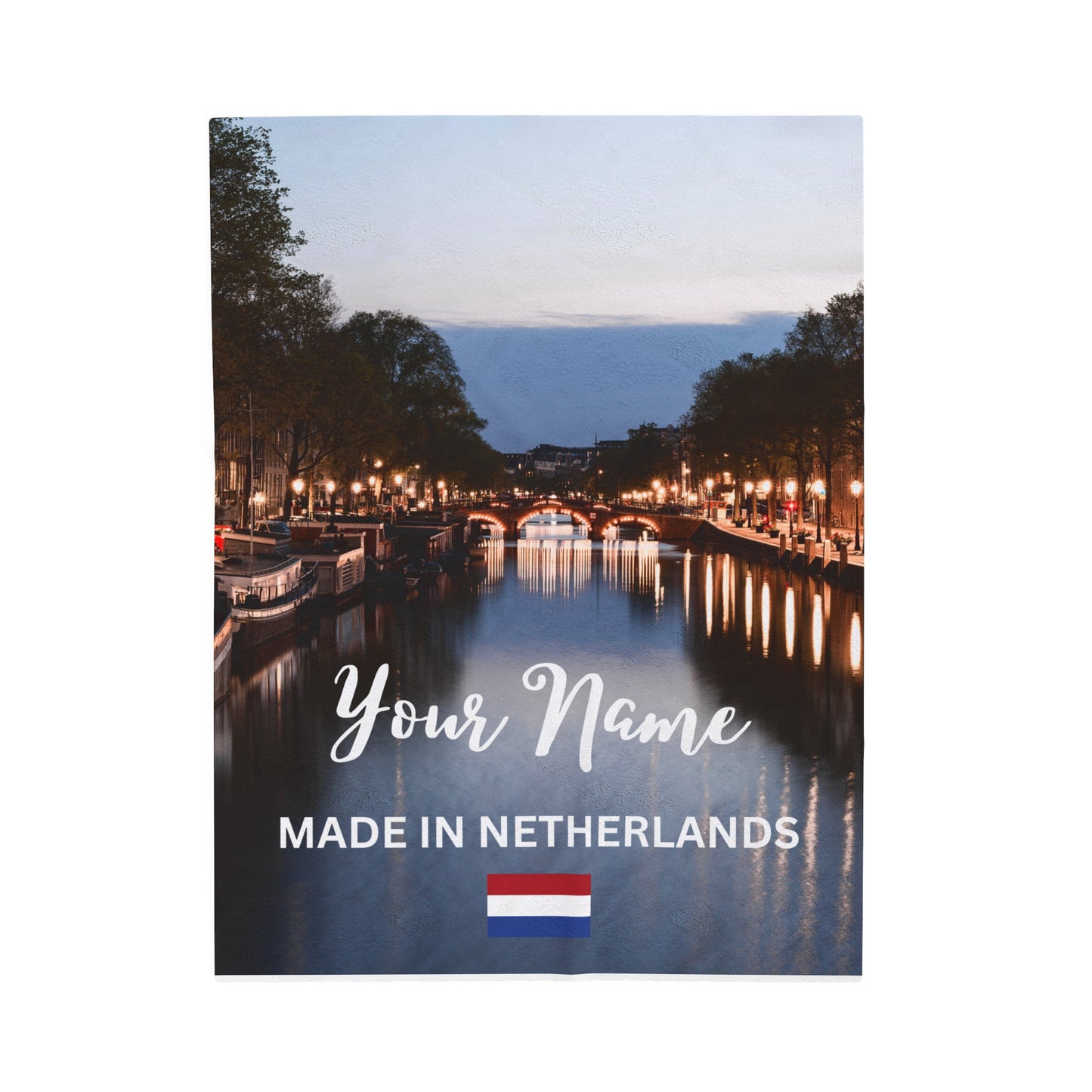 Personalized European Country Scenery Plush Blanket - European Countries - 5 Variants