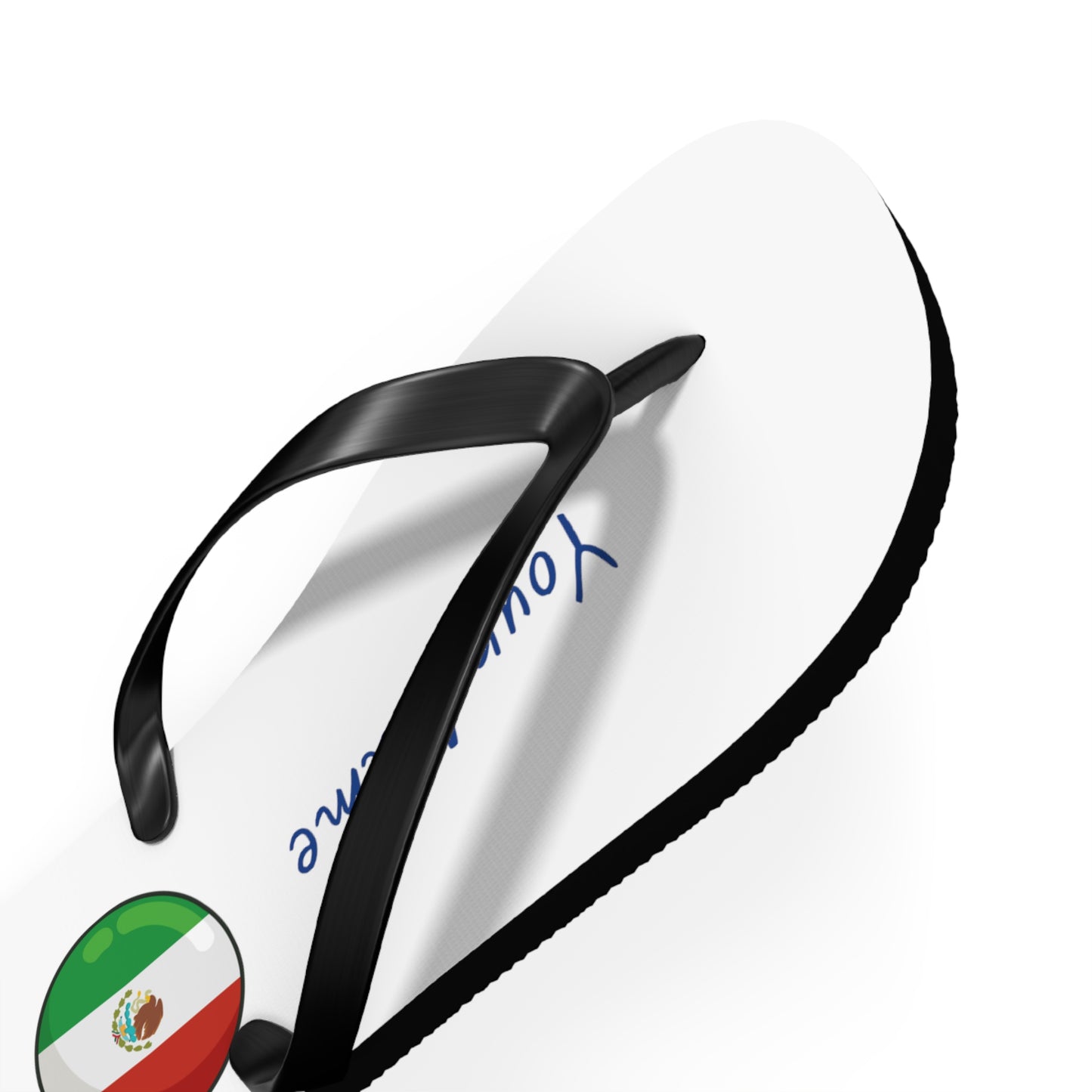 Personalized Mexican Beach, Pool, Walking and Casual Flip Flops - Mexico and Have Your Name Printed