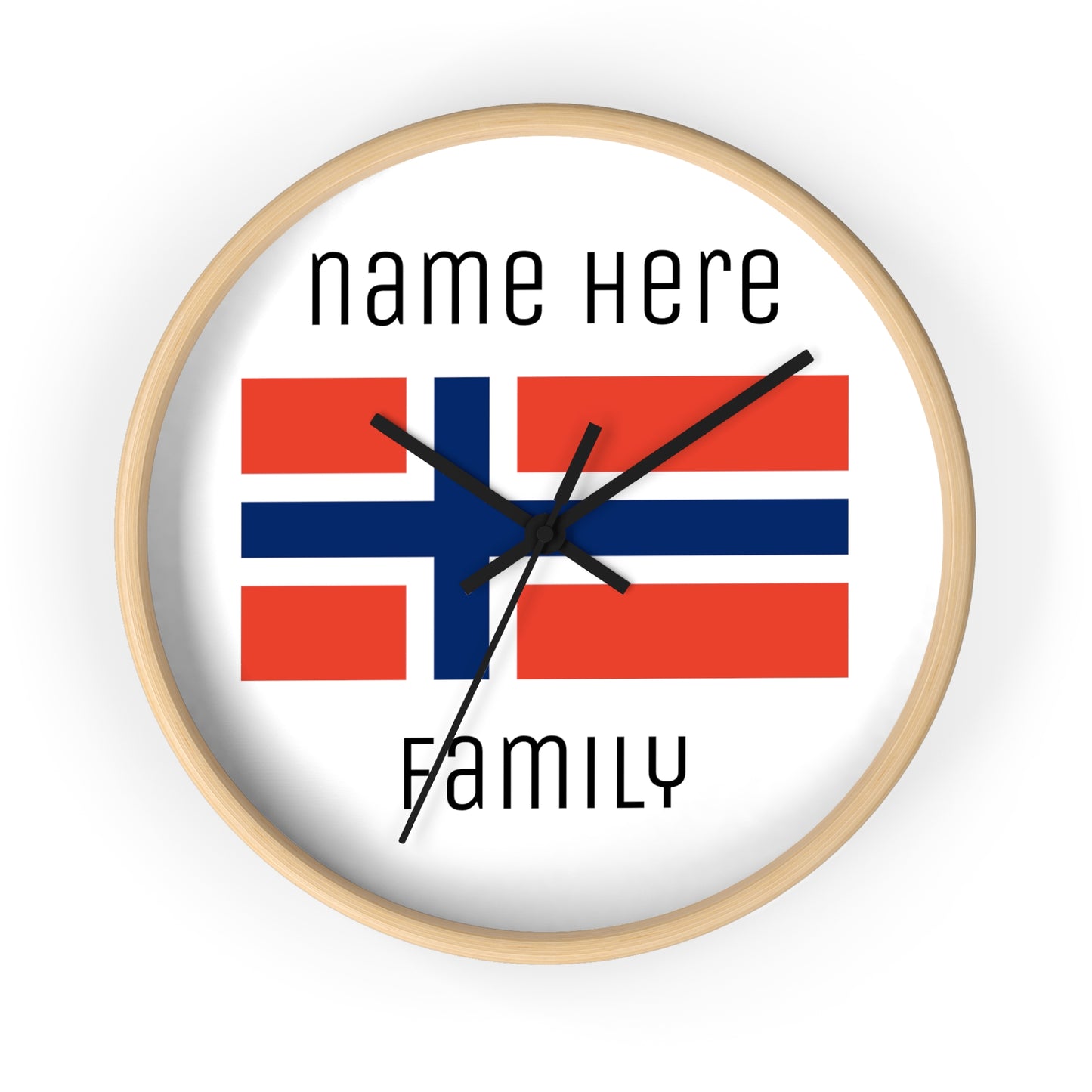 Personalize Your Norway Wall Clock