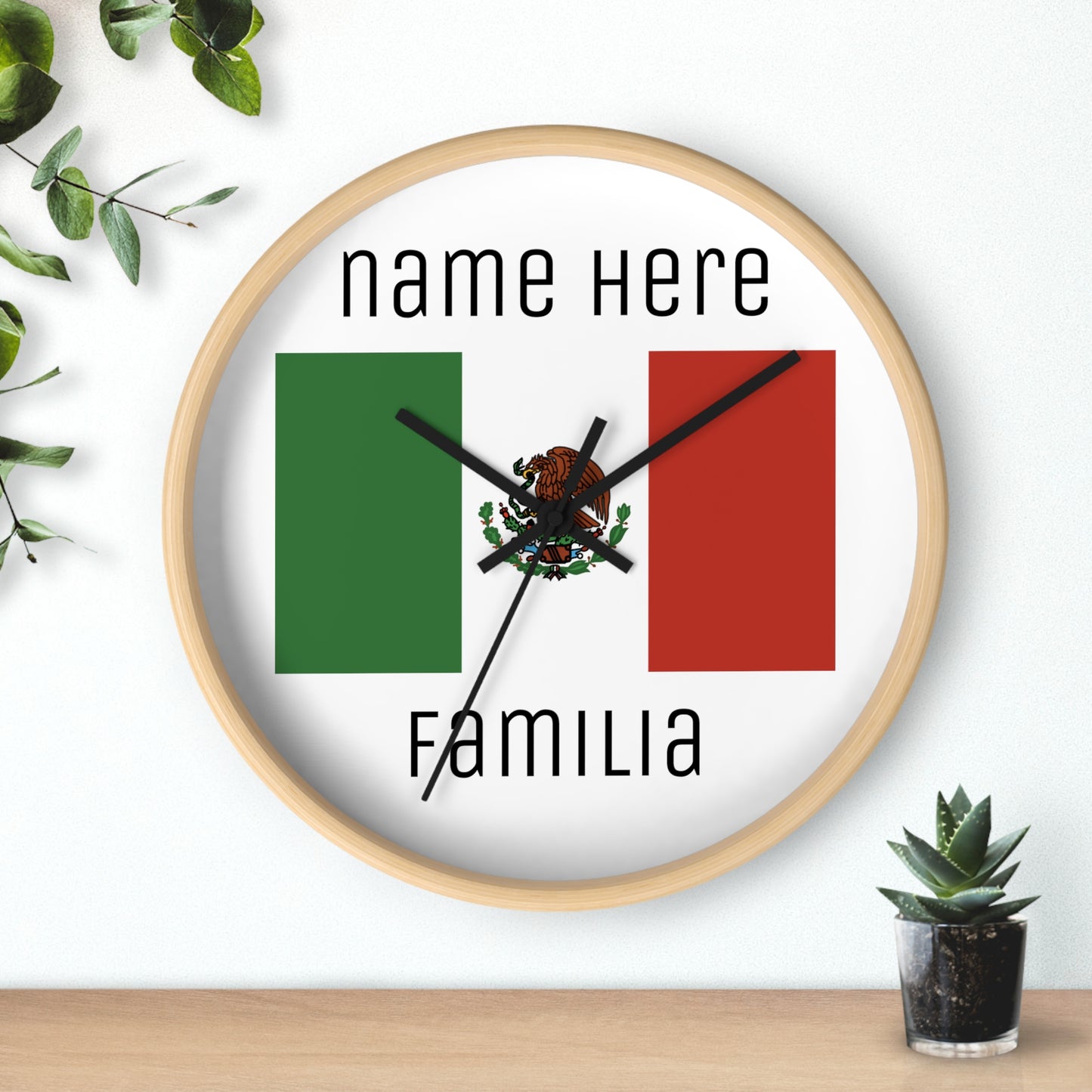 Personalize Your Mexico Wall Clock