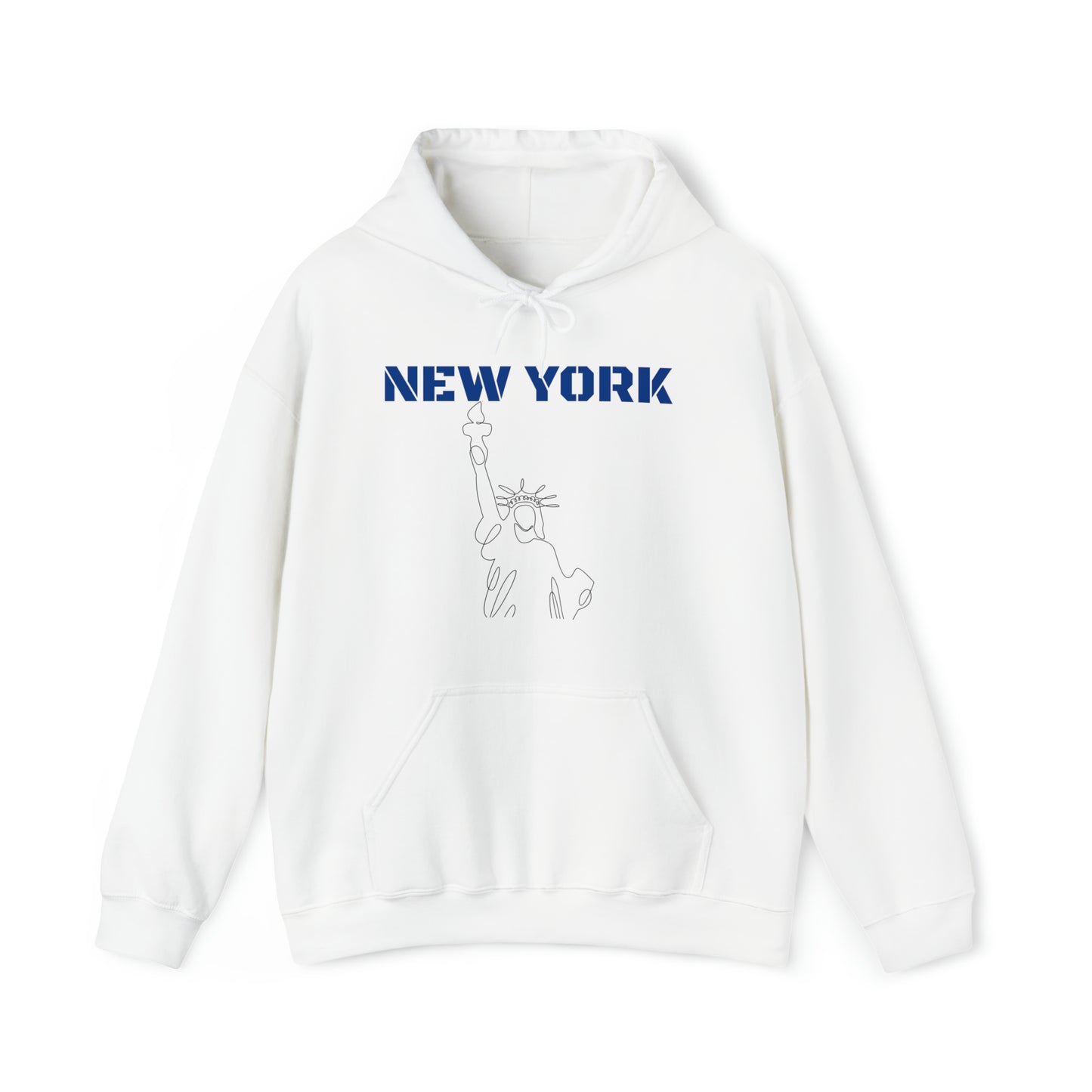 Livelihoodies by The Trip Window - New York Hoodie Sweatshirt - White