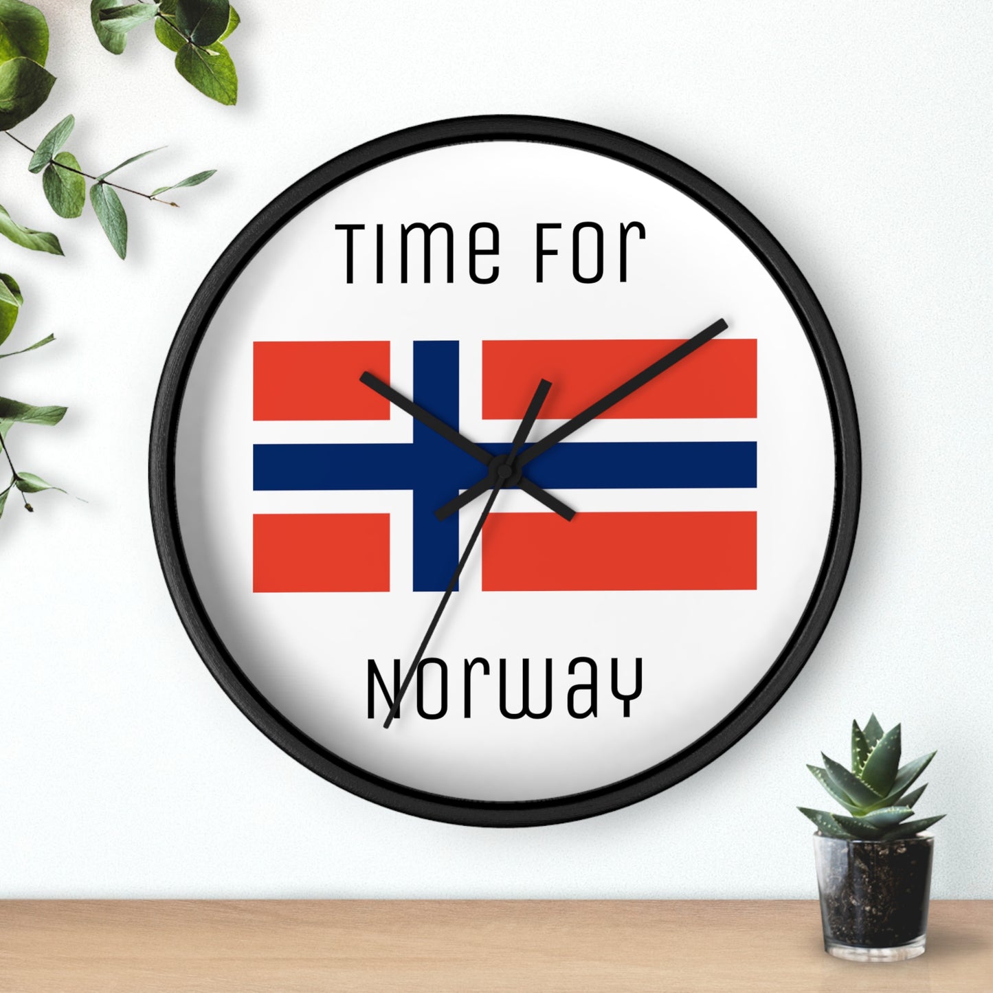 It's Time For Norway Wall Clock