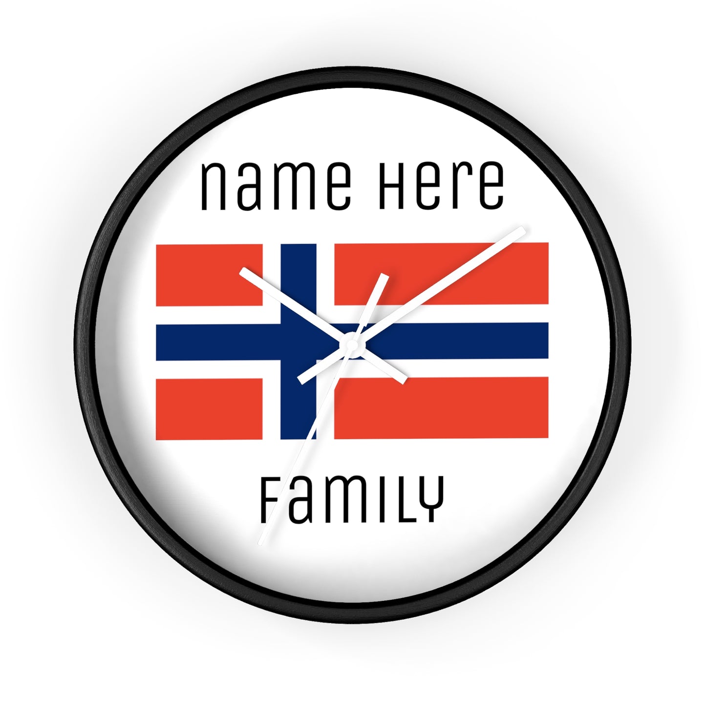 Personalize Your Norway Wall Clock
