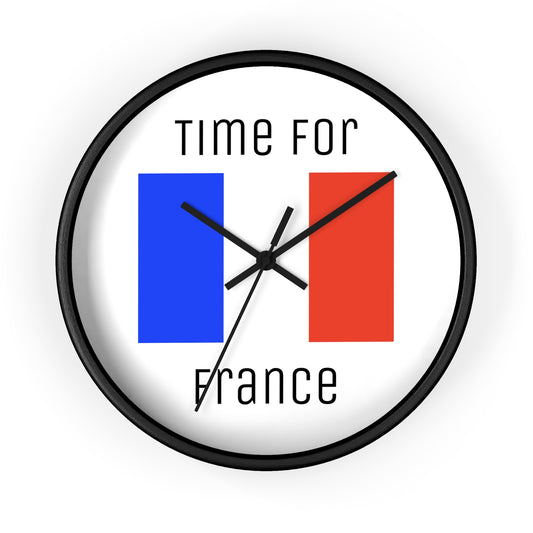 It's Time For France Wall Clock