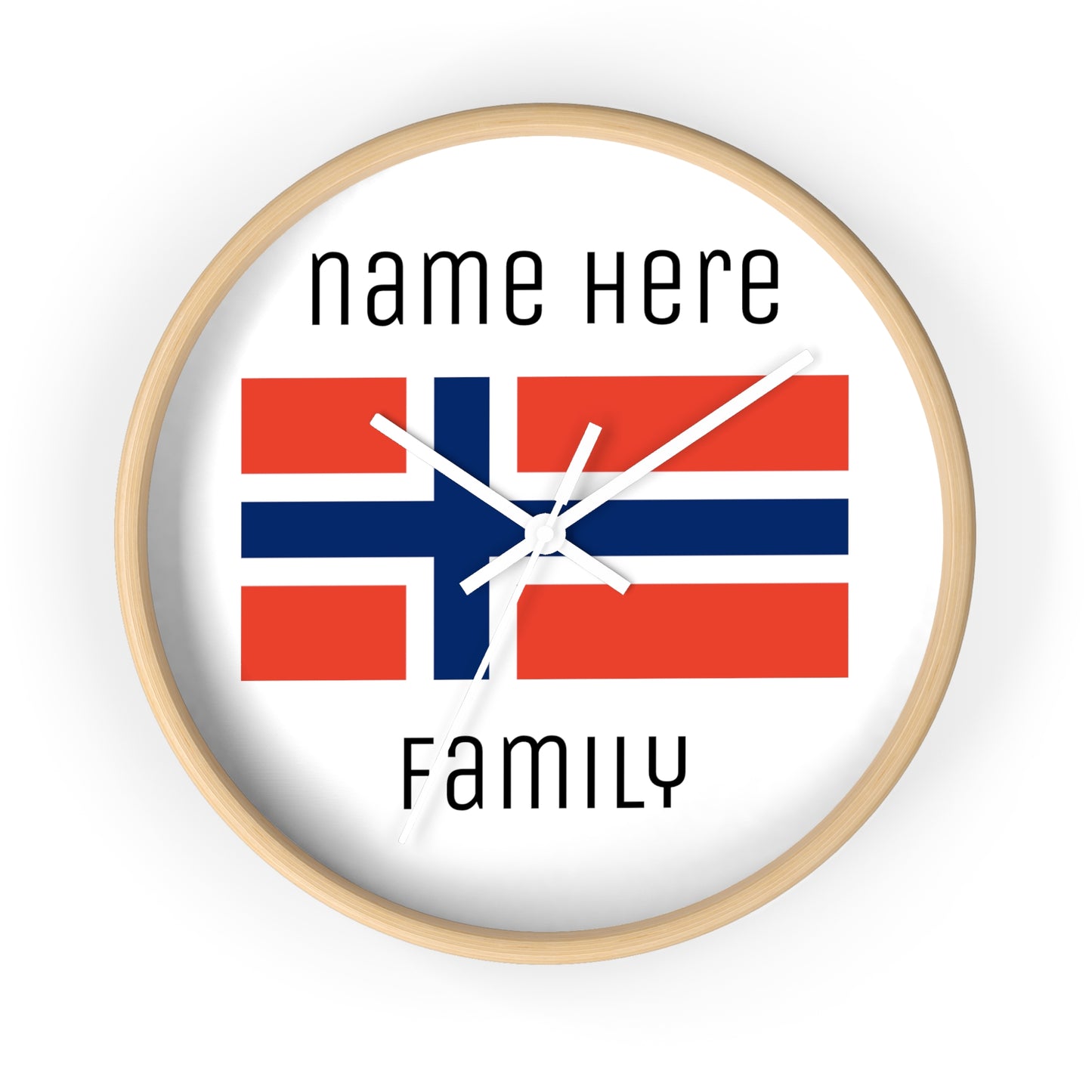 Personalize Your Norway Wall Clock