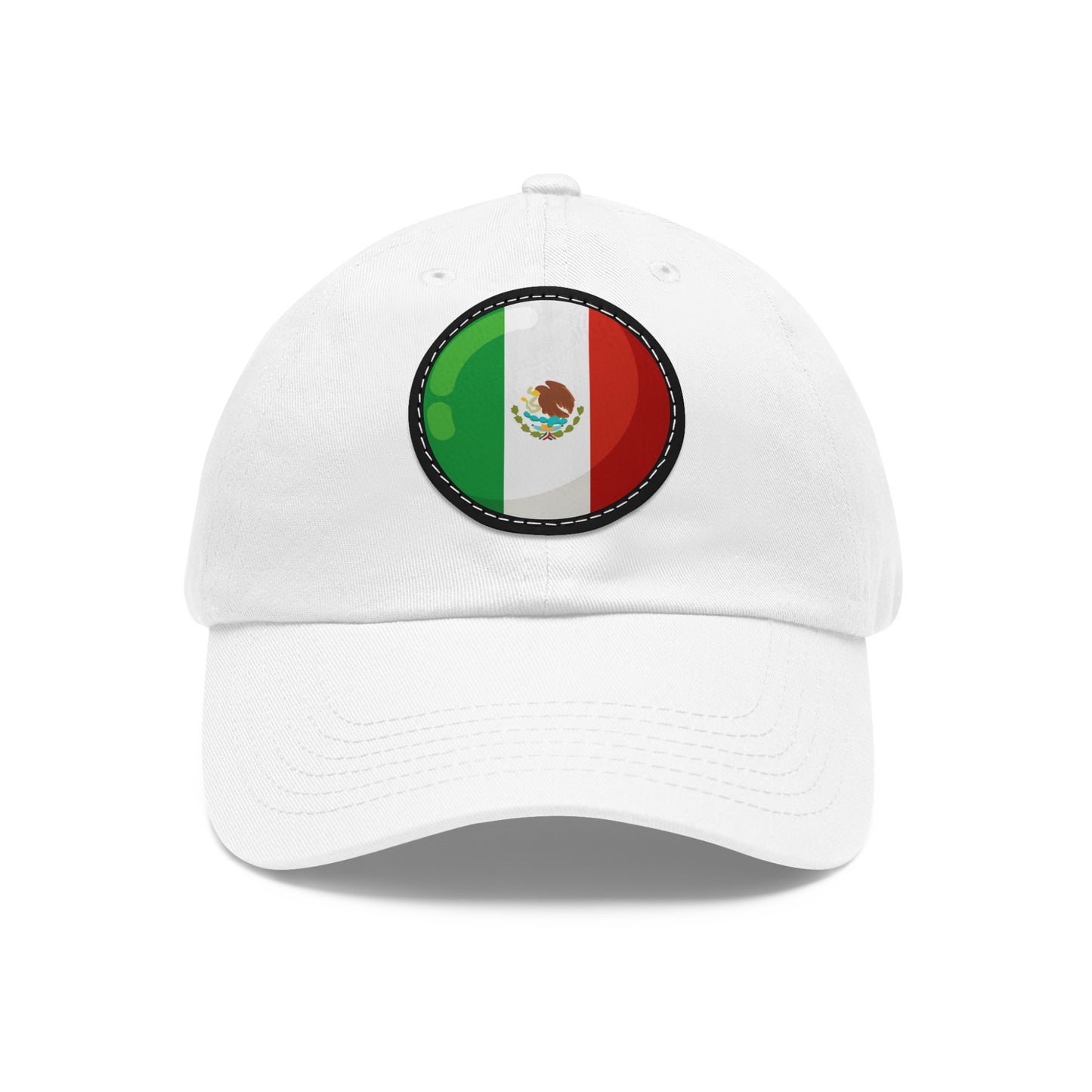 The Native Low Profile Hat with Round Leather Patch - Mexico