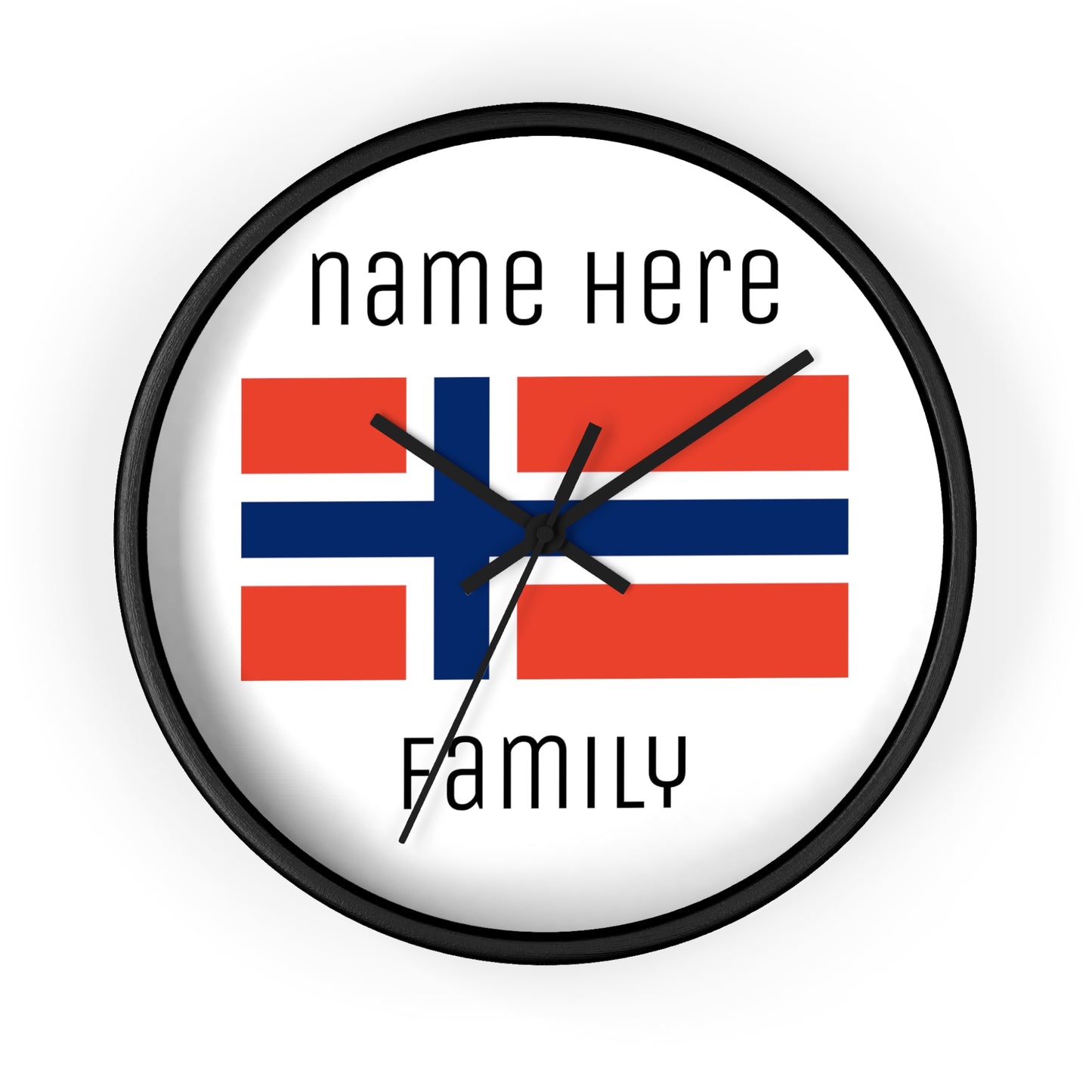 Personalize Your Norway Wall Clock