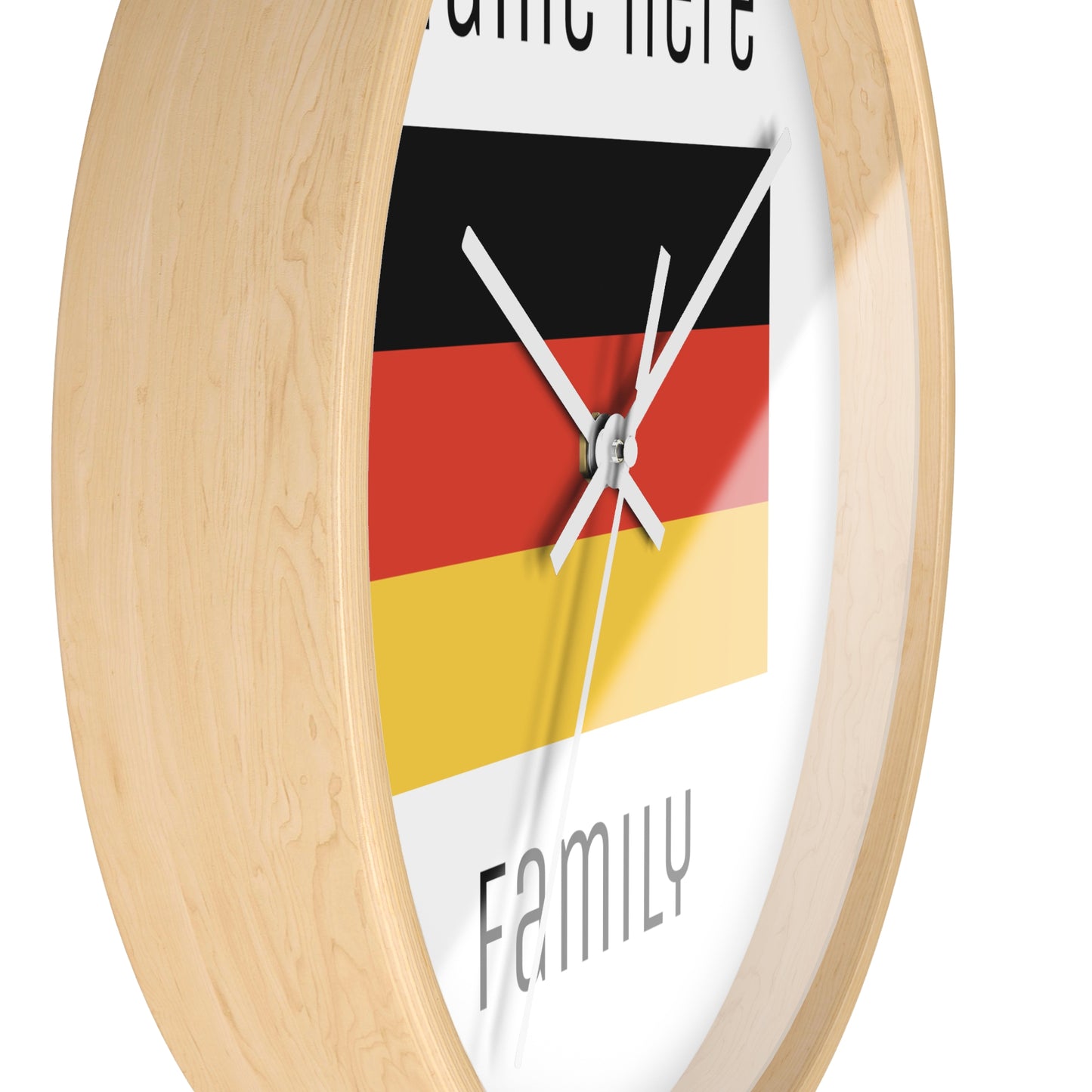 Personalize Your Germany Wall Clock with Your Name