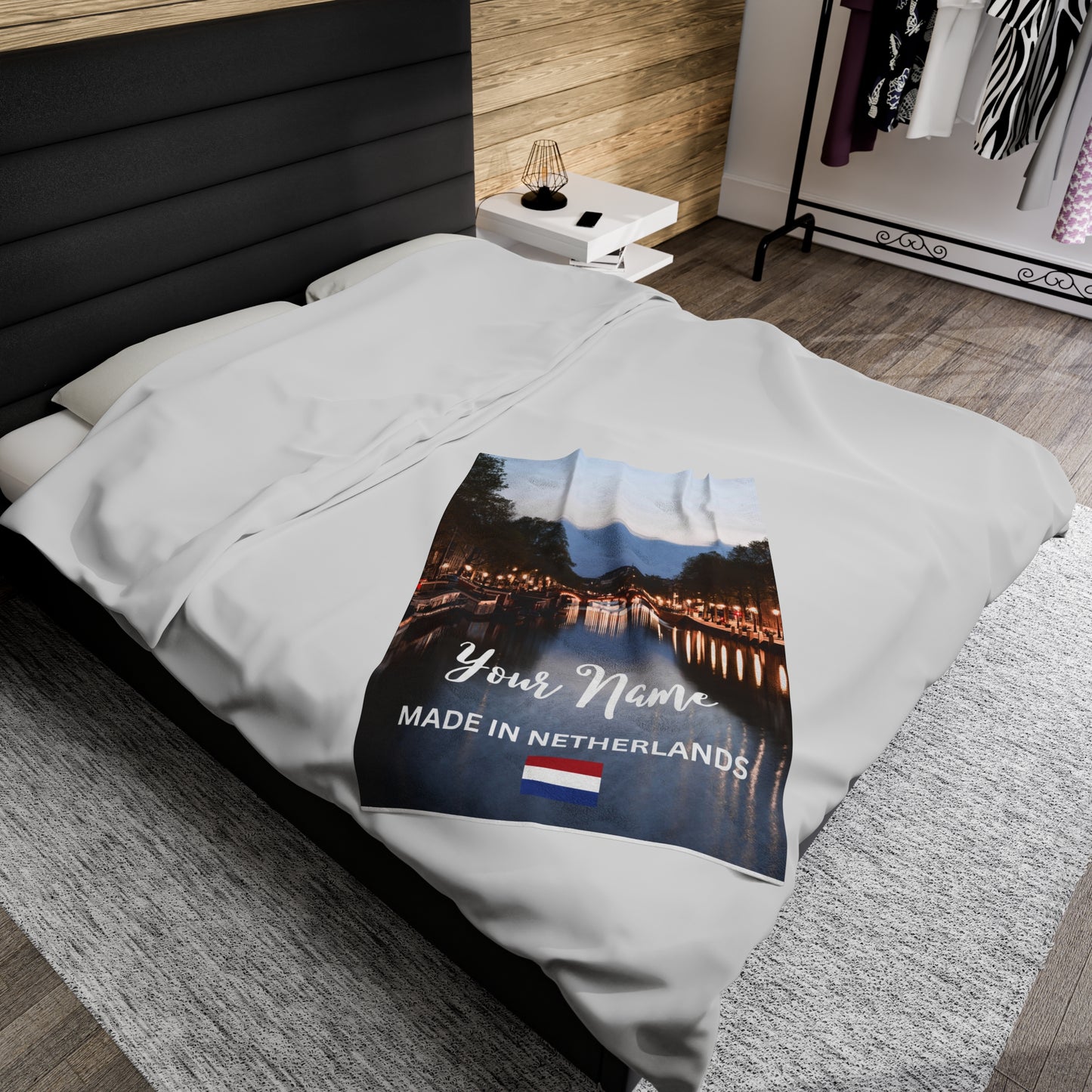 Personalized European Country Scenery Plush Blanket - European Countries - 5 Variants