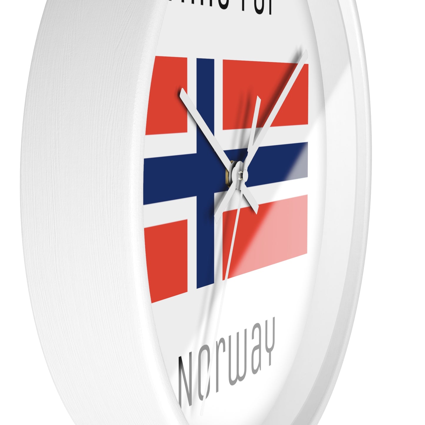 It's Time For Norway Wall Clock