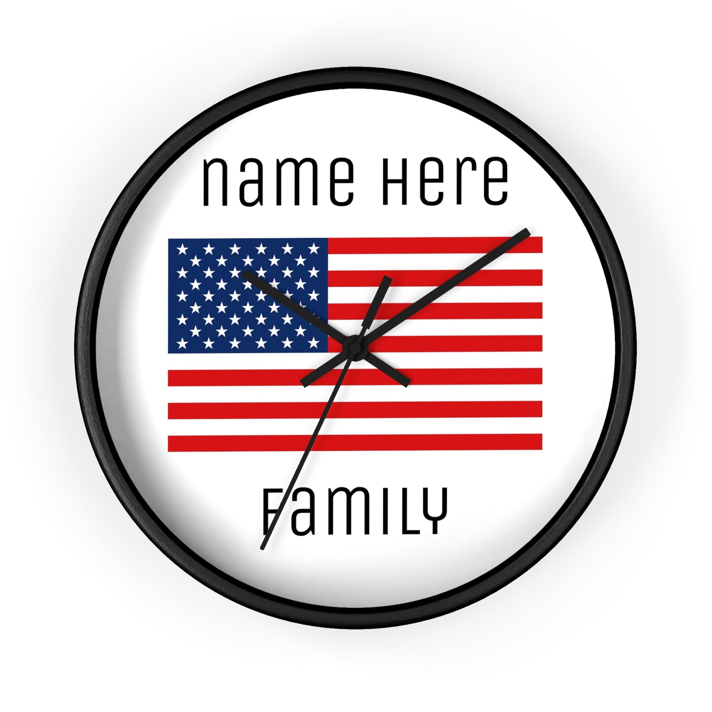 Personalize Your USA Wall Clock