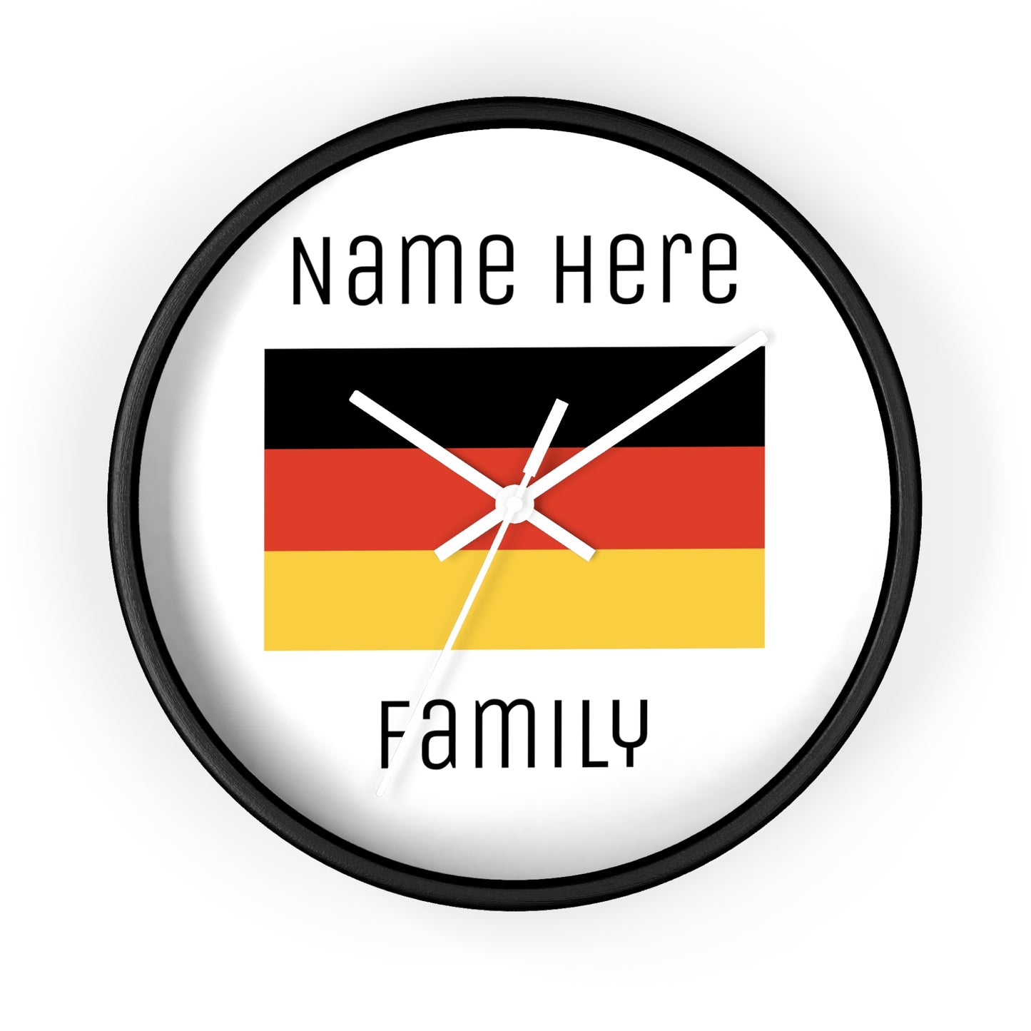 Personalize Your Germany Wall Clock with Your Name